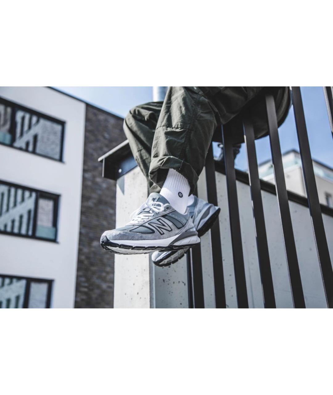 NEW BALANCE Серые низкие кроссовки / кеды, фото 8