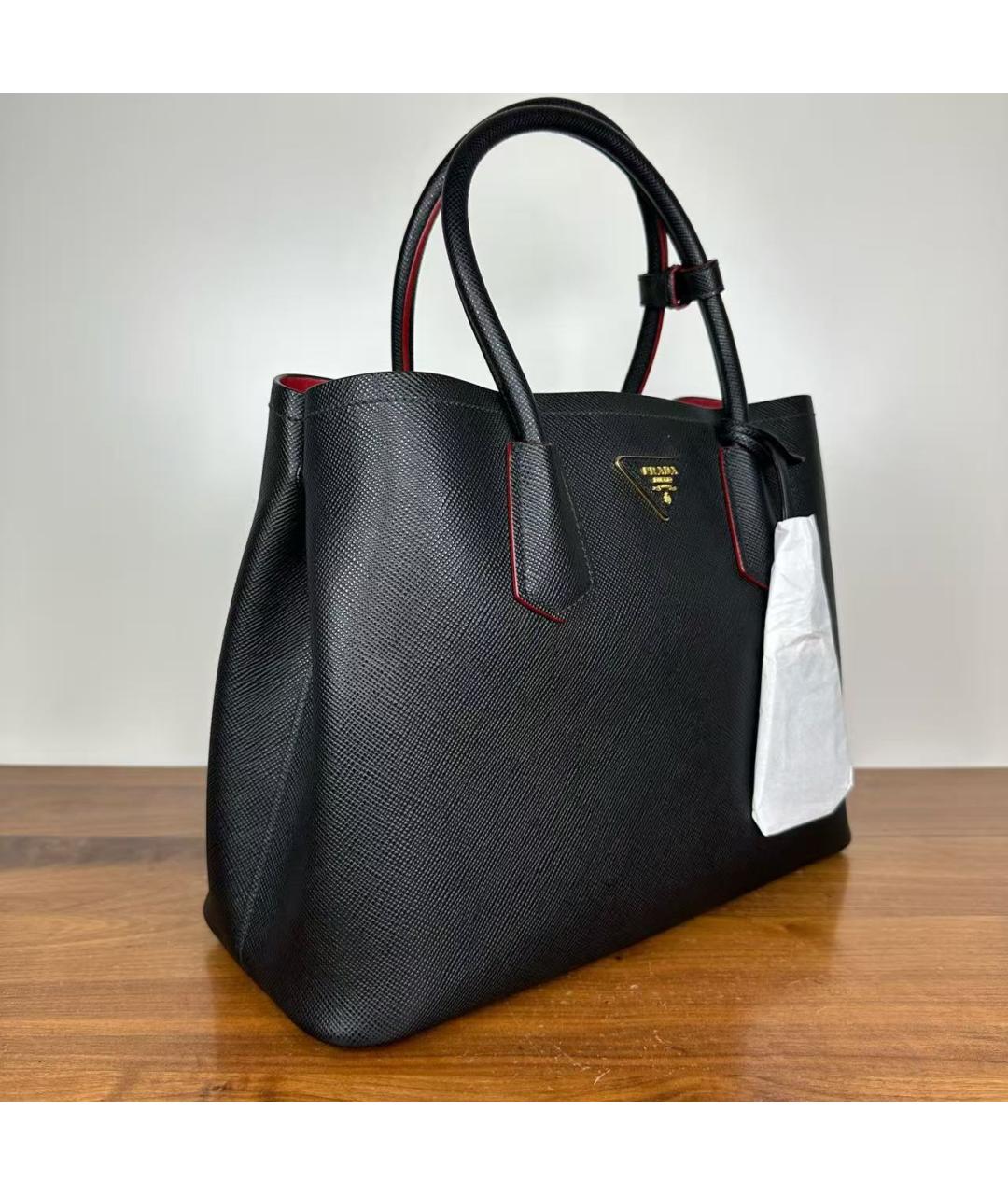 PRADA Черная кожаная сумка через плечо, фото 4