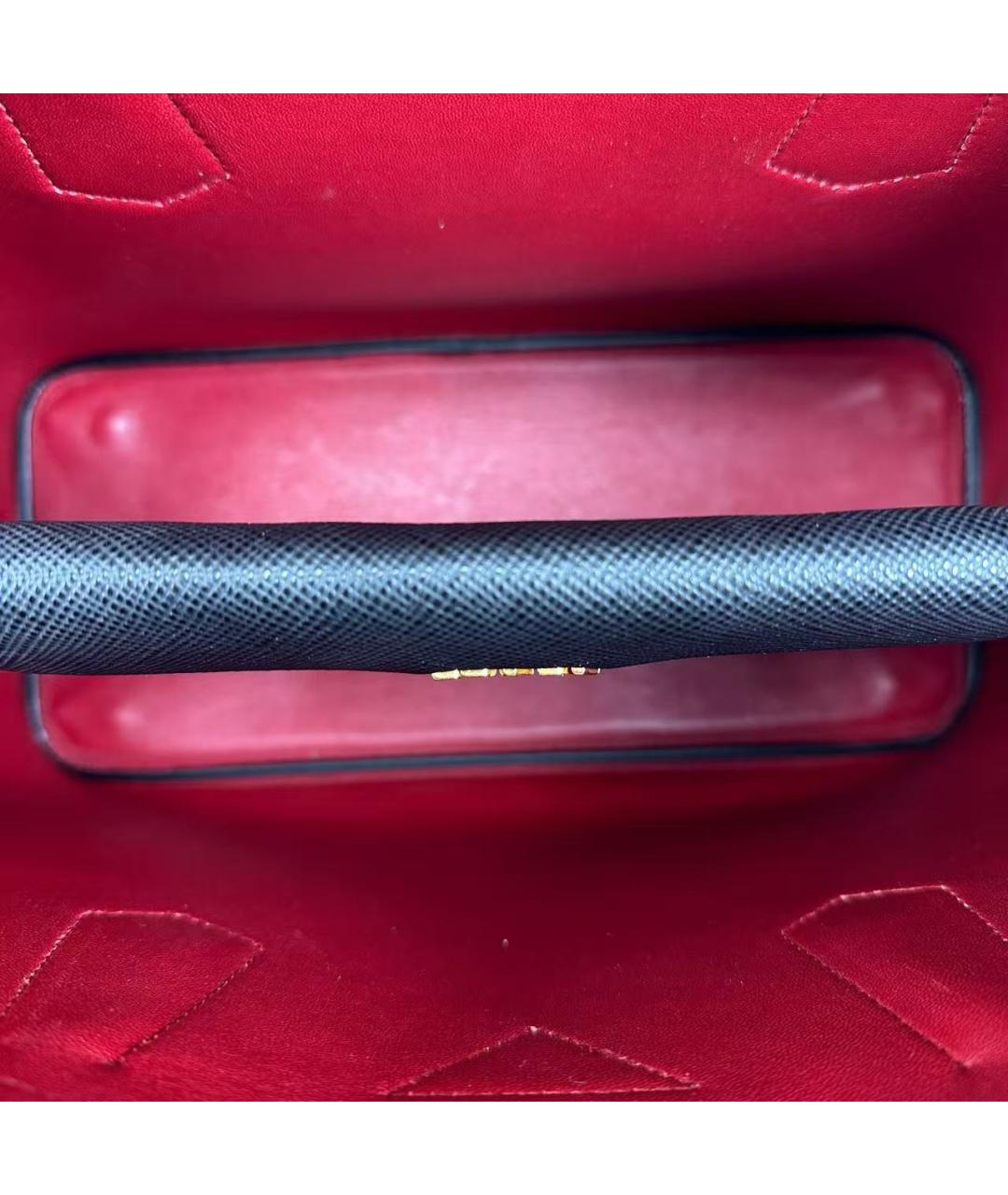 PRADA Черная кожаная сумка через плечо, фото 6