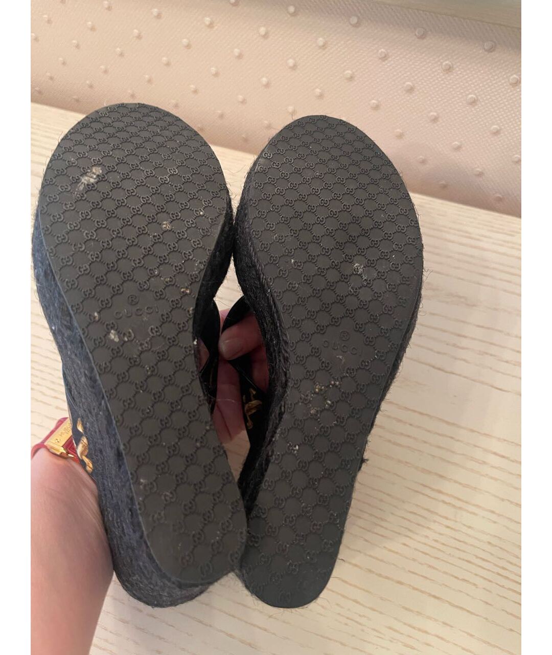 GUCCI Черные босоножки, фото 7