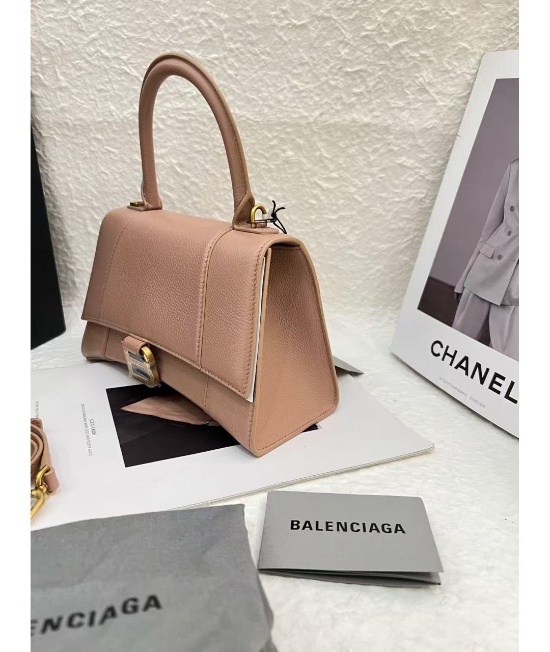 BALENCIAGA Розовая кожаная сумка через плечо, фото 5