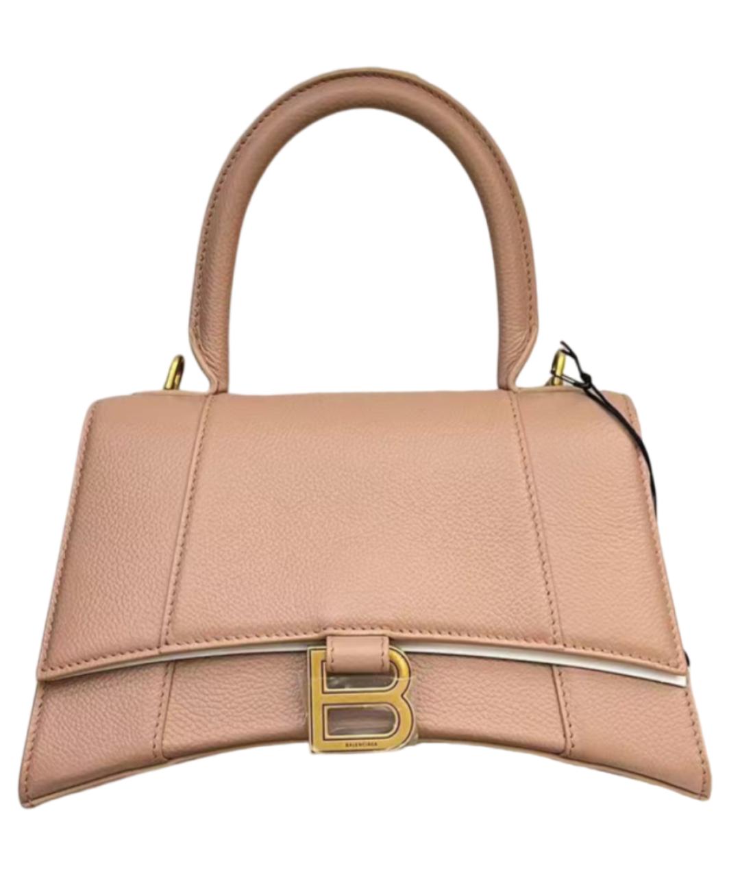 BALENCIAGA Розовая кожаная сумка через плечо, фото 1