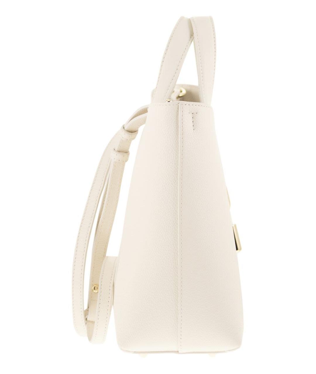 FURLA Бежевая кожаная сумка через плечо, фото 3