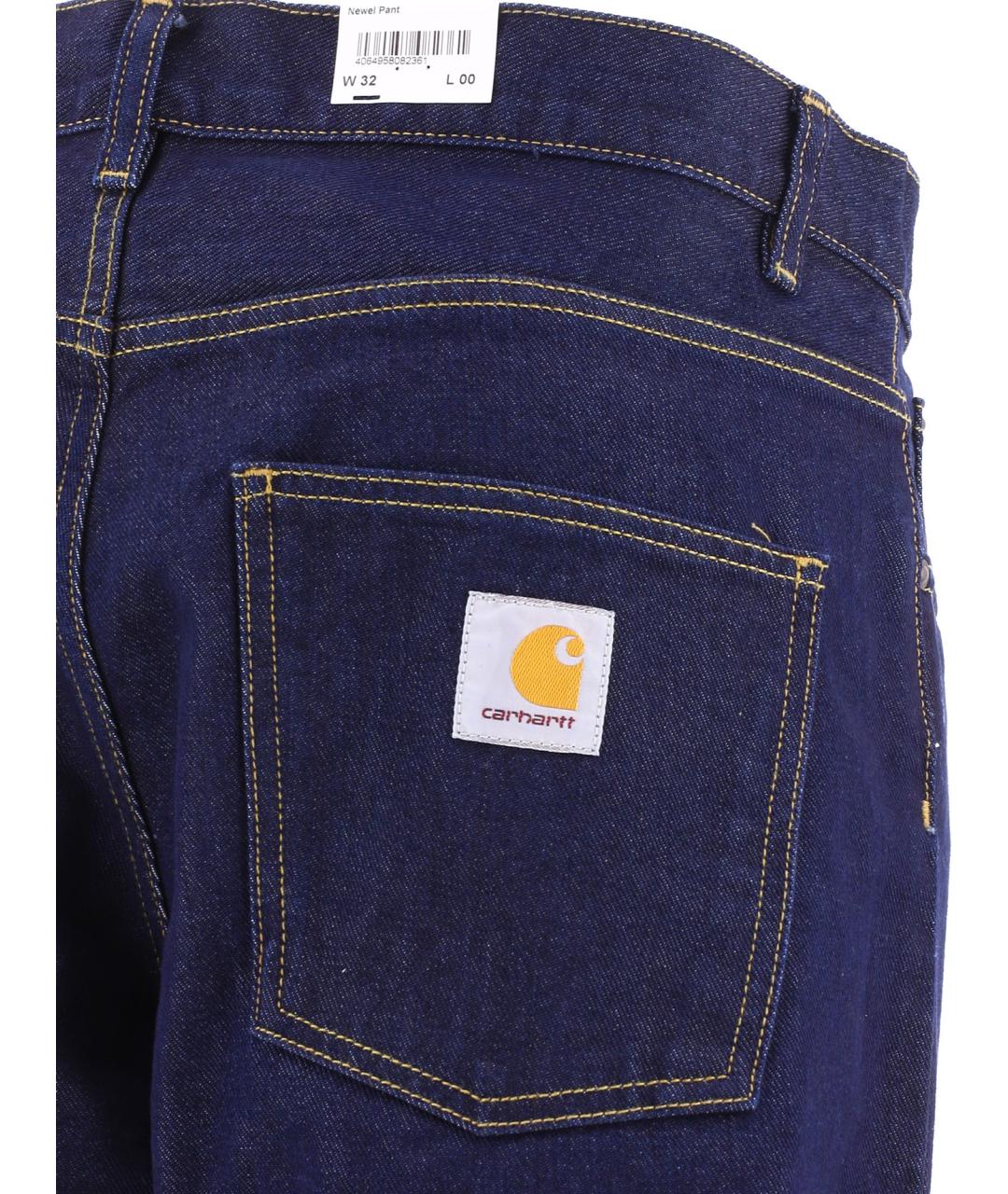 CARHARTT WIP Синие хлопковые прямые джинсы, фото 4