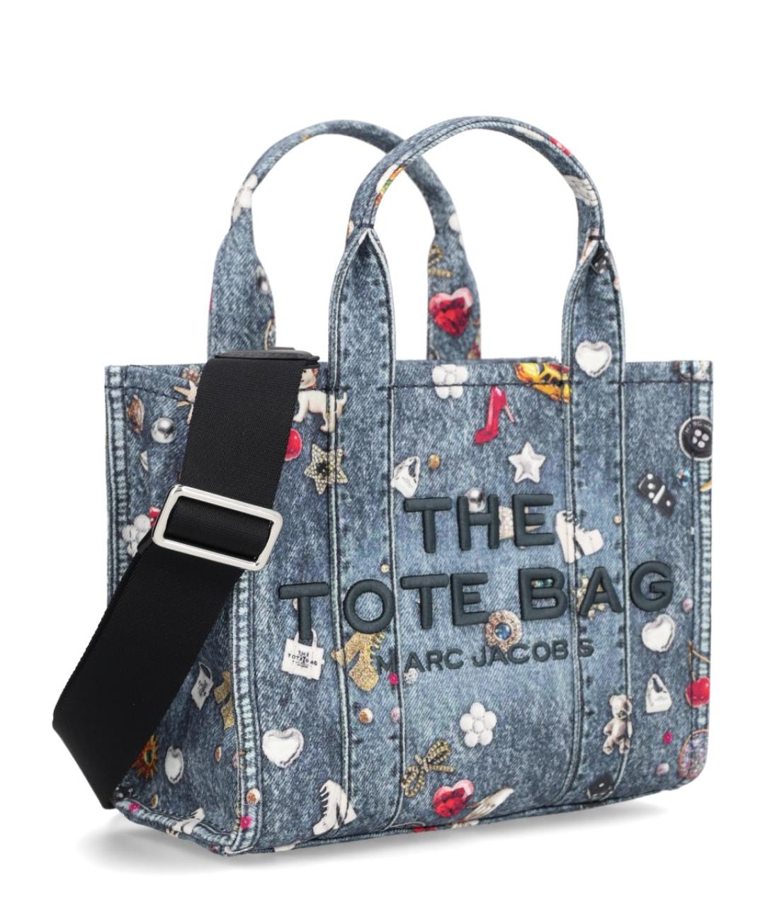 MARC JACOBS Голубая хлопковая сумка тоут, фото 3