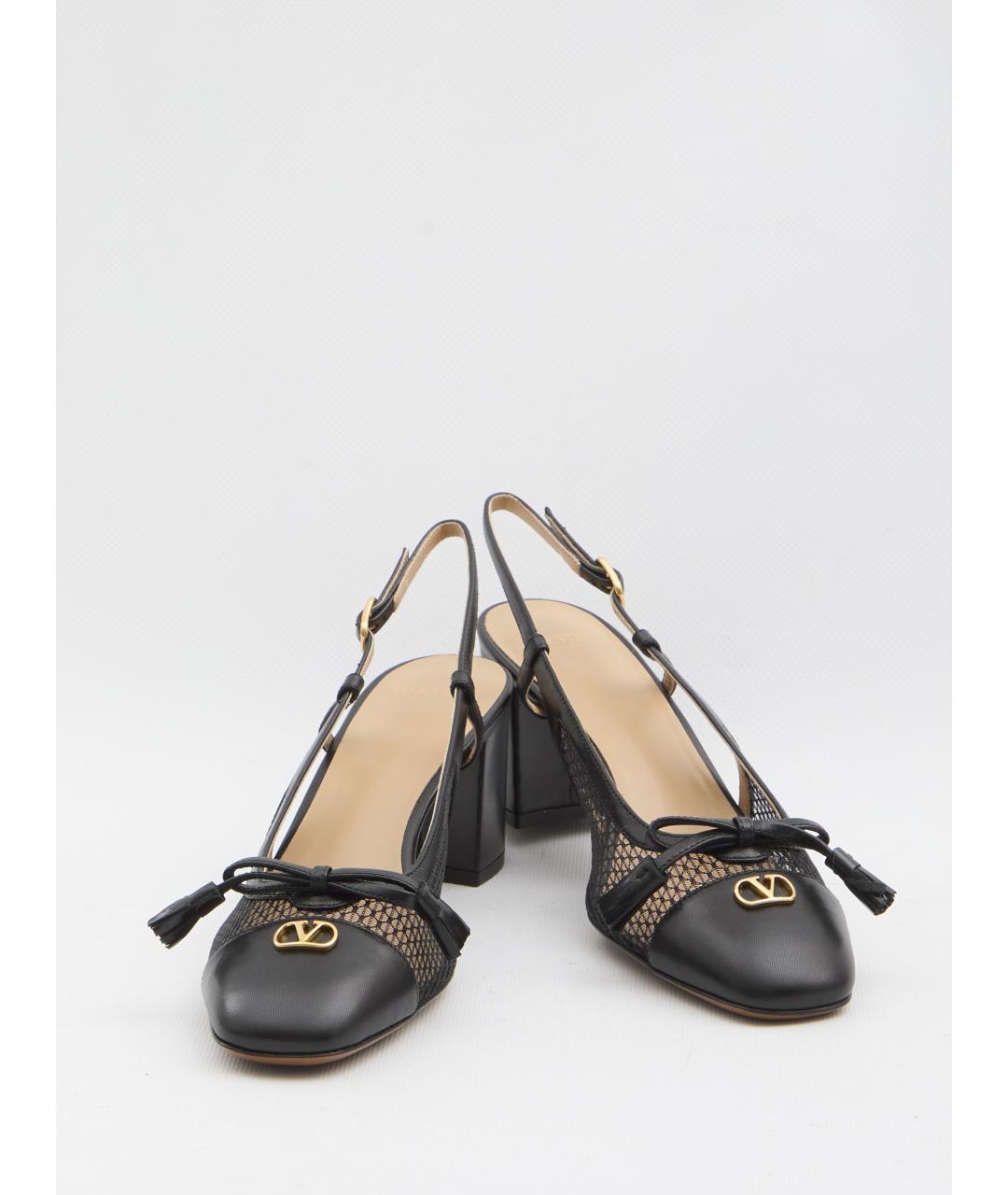 VALENTINO Черные кожаные туфли, фото 5