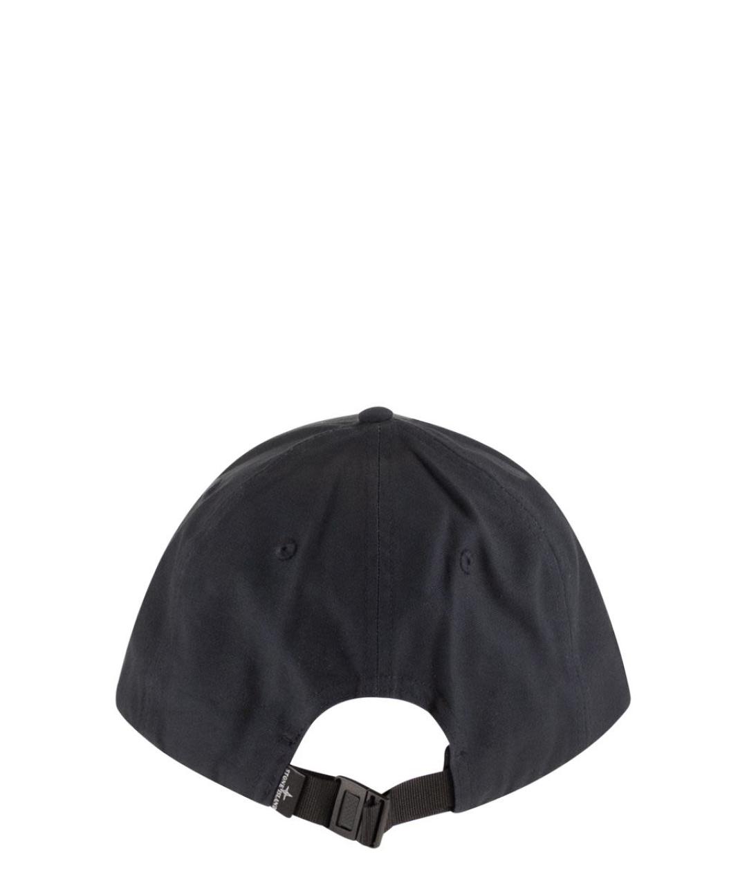 STONE ISLAND Темно-синяя хлопковая кепка/бейсболка, фото 2