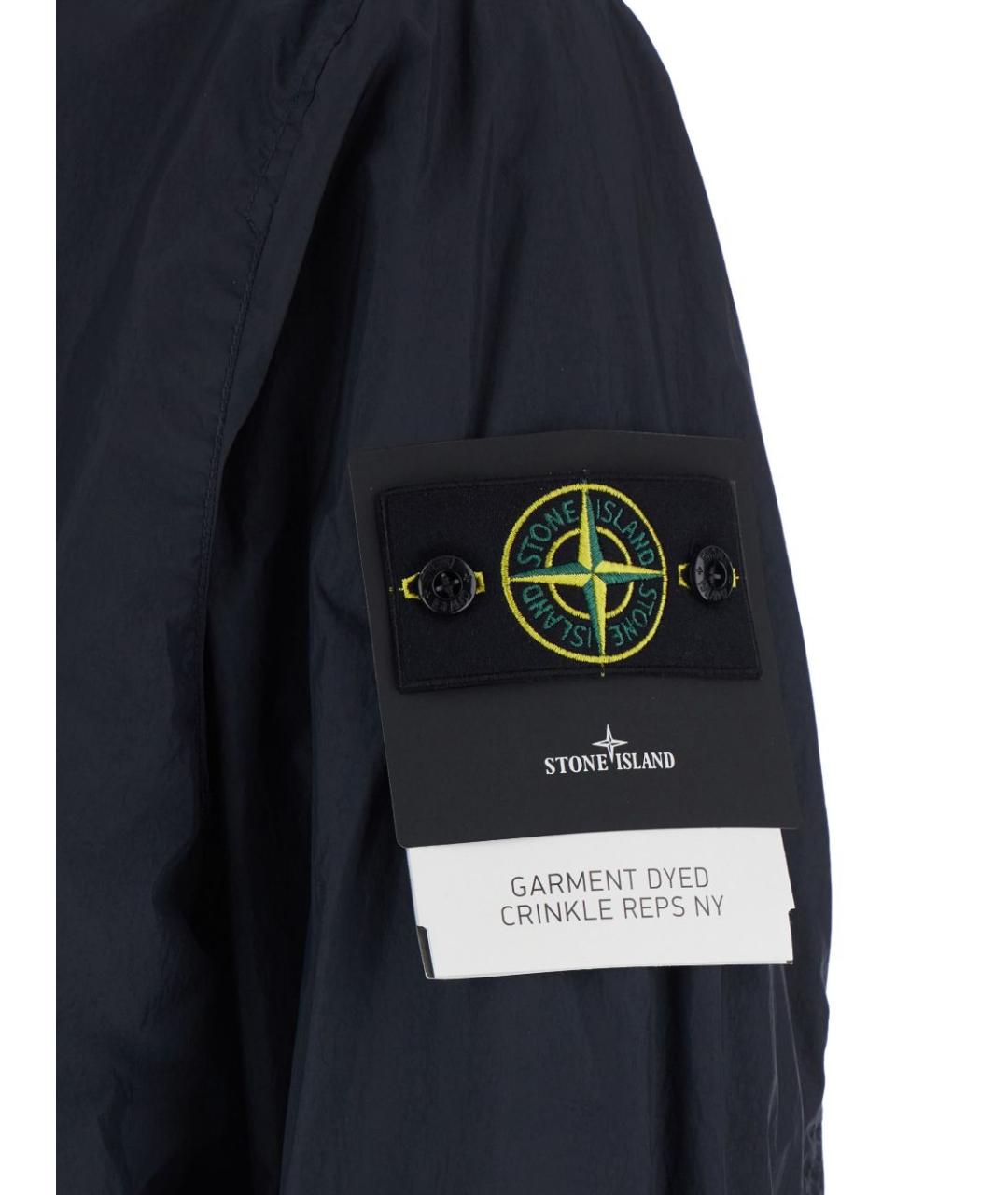 STONE ISLAND Темно-синяя полиамидовая куртка, фото 2