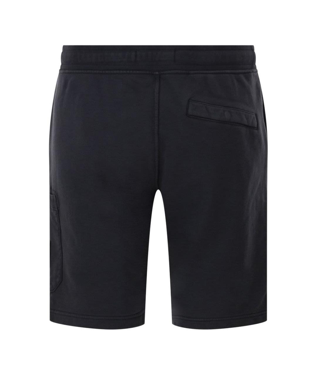 STONE ISLAND Темно-синие хлопковые шорты, фото 2