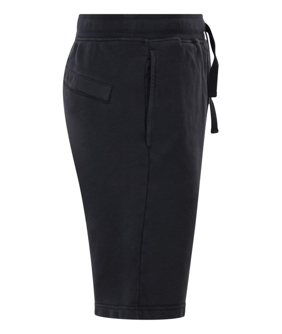 STONE ISLAND Темно-синие хлопковые шорты, фото 3