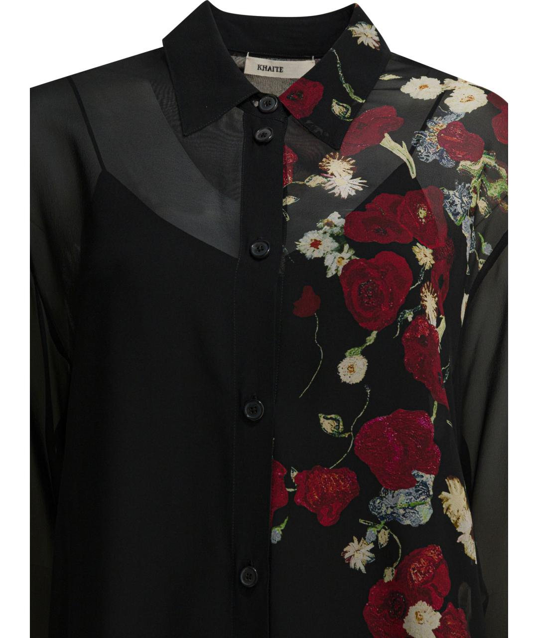 KHAITE Мульти шелковое повседневное платье, фото 3