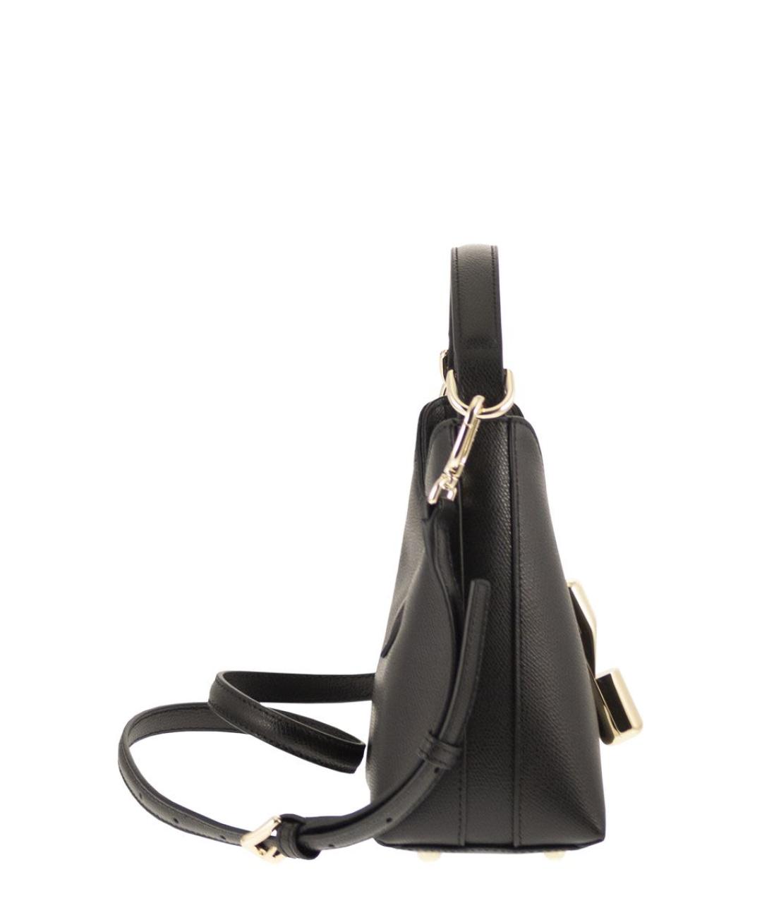 FURLA Черная кожаная сумка через плечо, фото 3