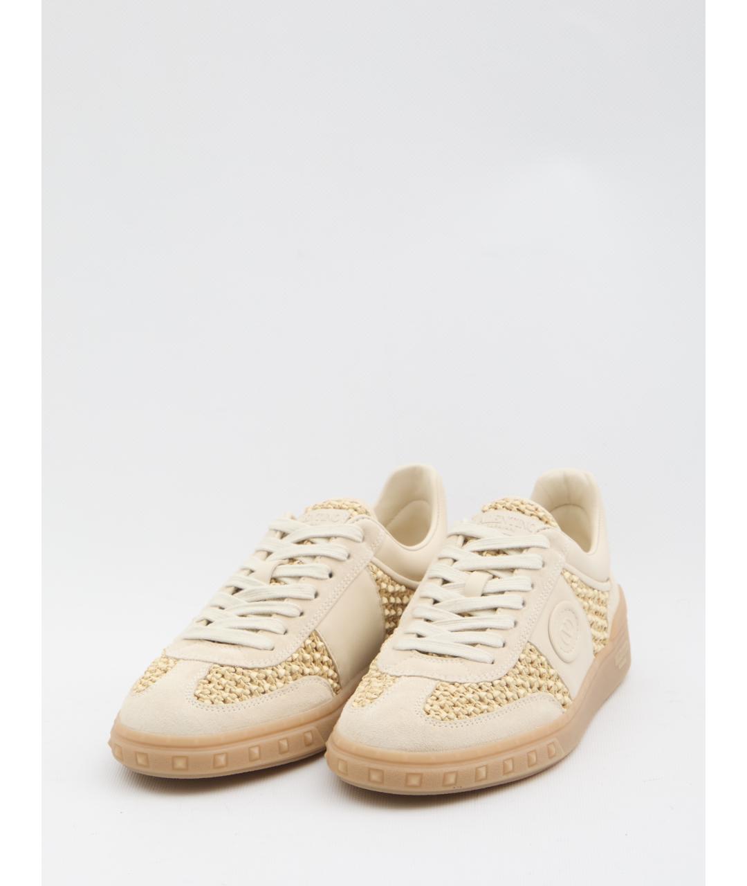 VALENTINO Бежевые замшевые кеды, фото 2