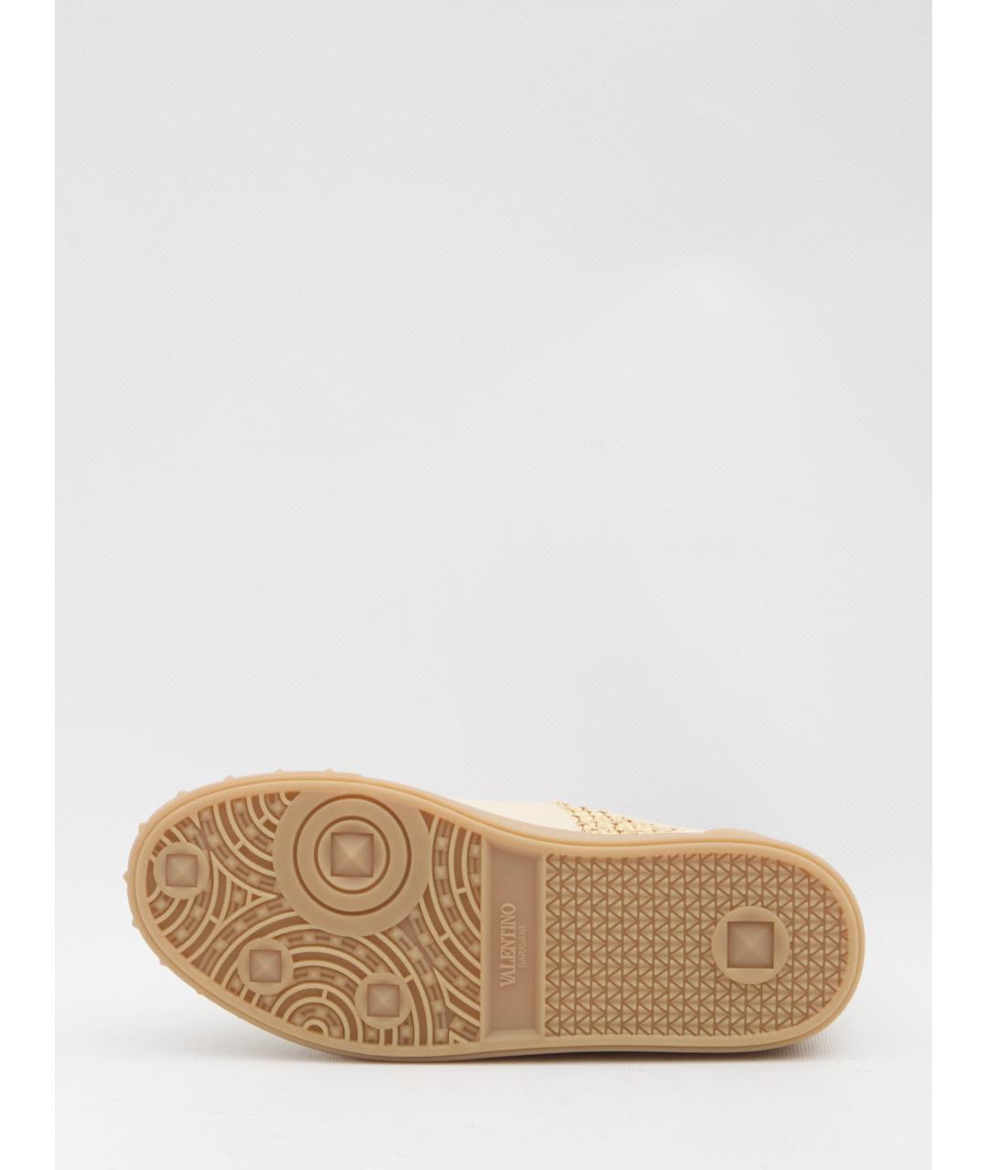 VALENTINO Бежевые замшевые кеды, фото 4