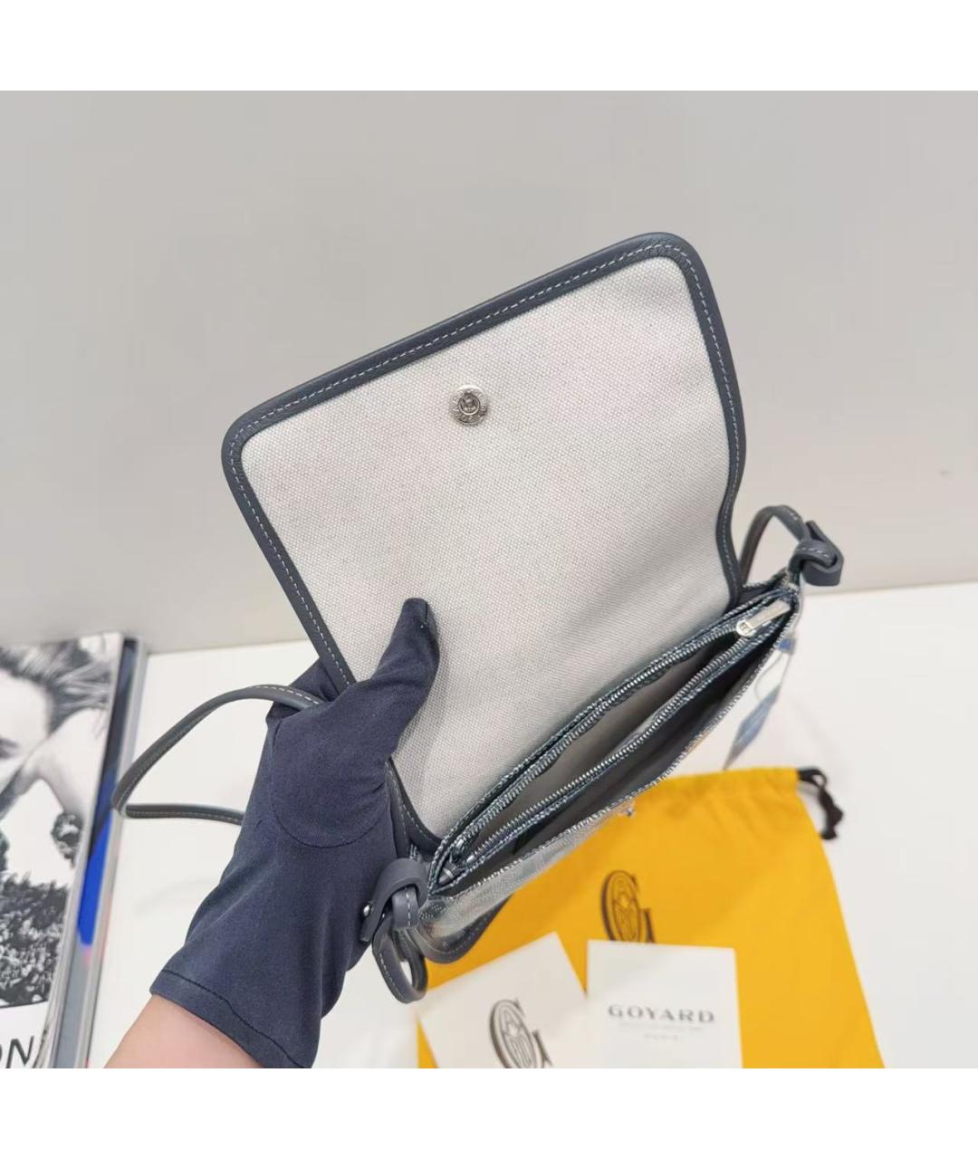 GOYARD Серая сумка через плечо, фото 6
