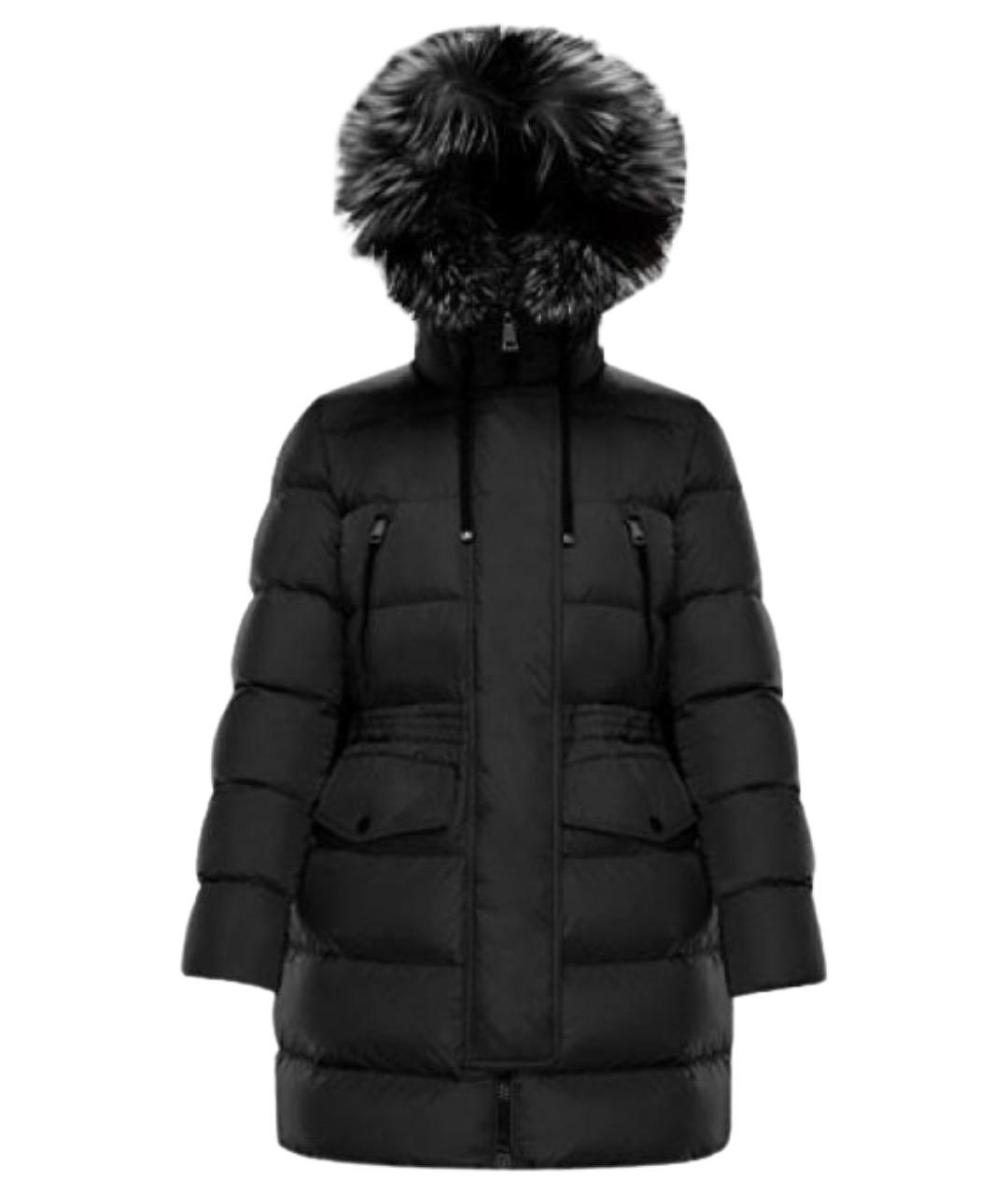 MONCLER Черный пуховик, фото 1