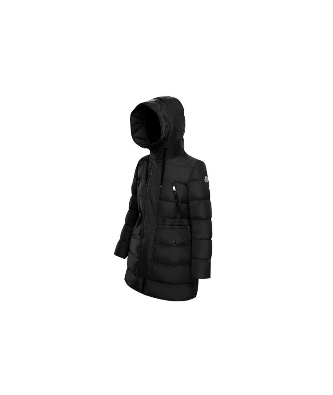 MONCLER Черный пуховик, фото 2