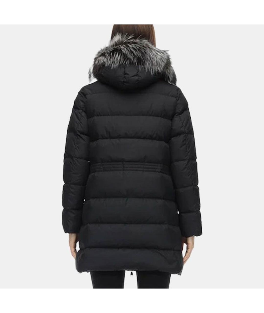 MONCLER Черный пуховик, фото 4