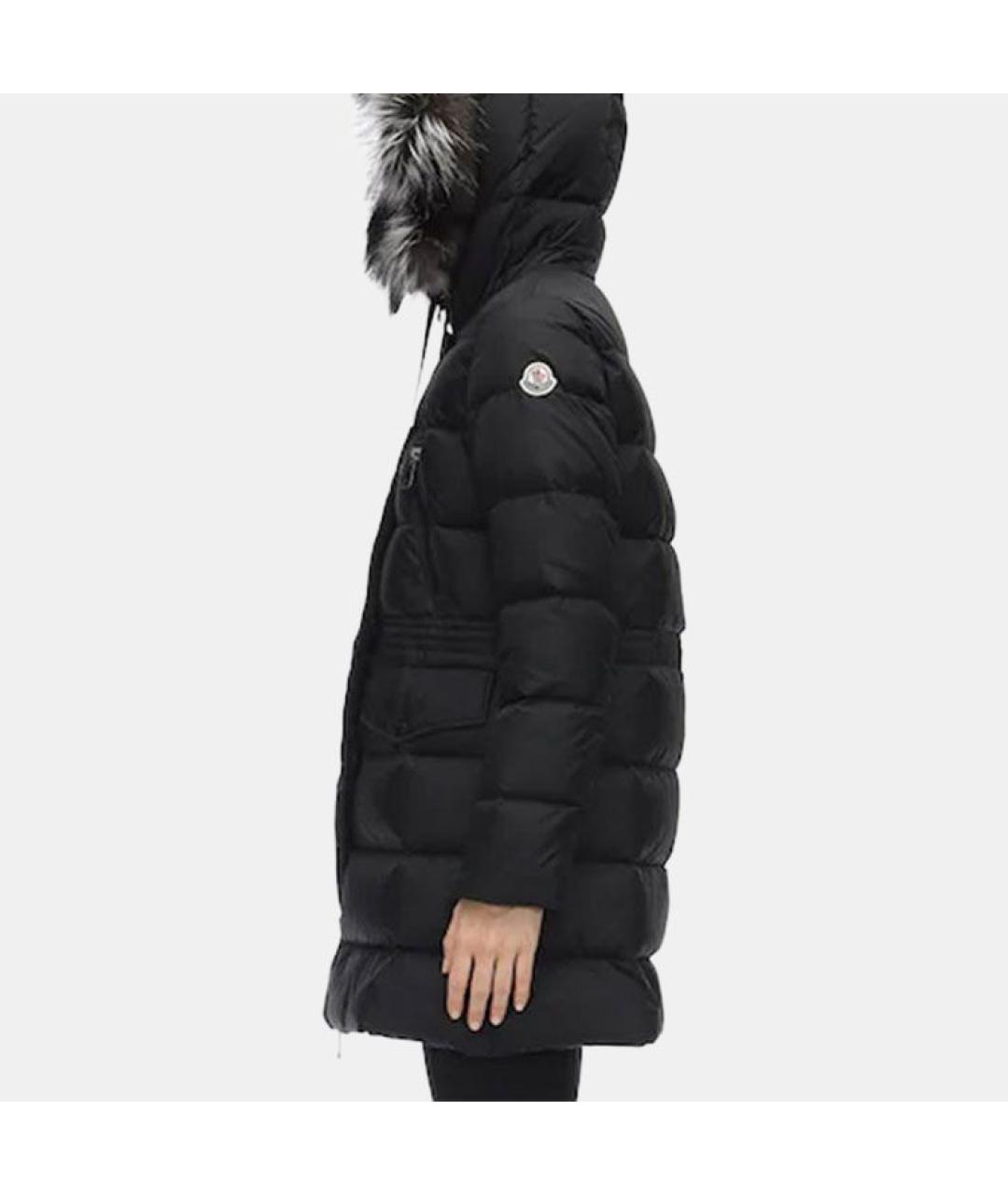 MONCLER Черный пуховик, фото 5