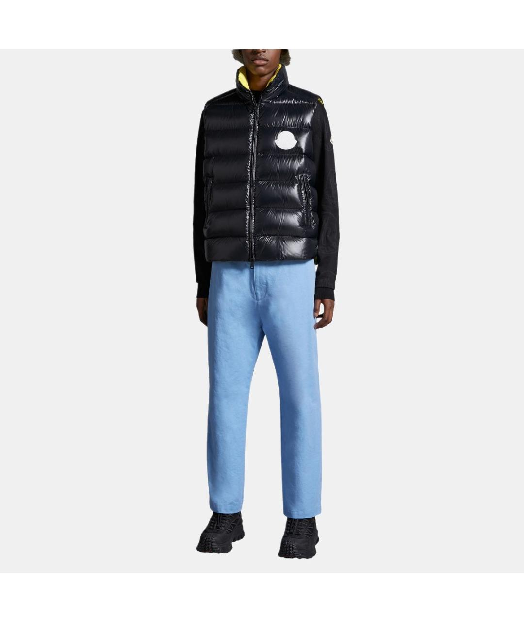 MONCLER Черный полиамидовый жилет, фото 2