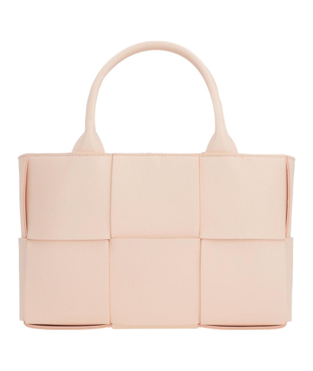 BOTTEGA VENETA Розовая кожаная сумка через плечо, фото 1