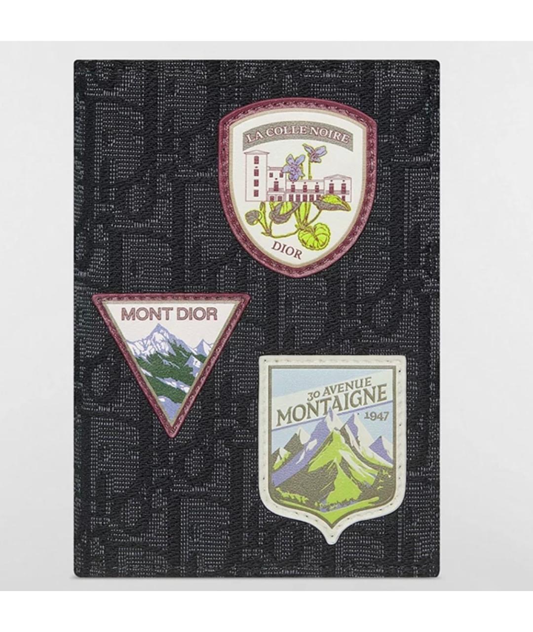 CHRISTIAN DIOR Серый кожаный кардхолдер, фото 5