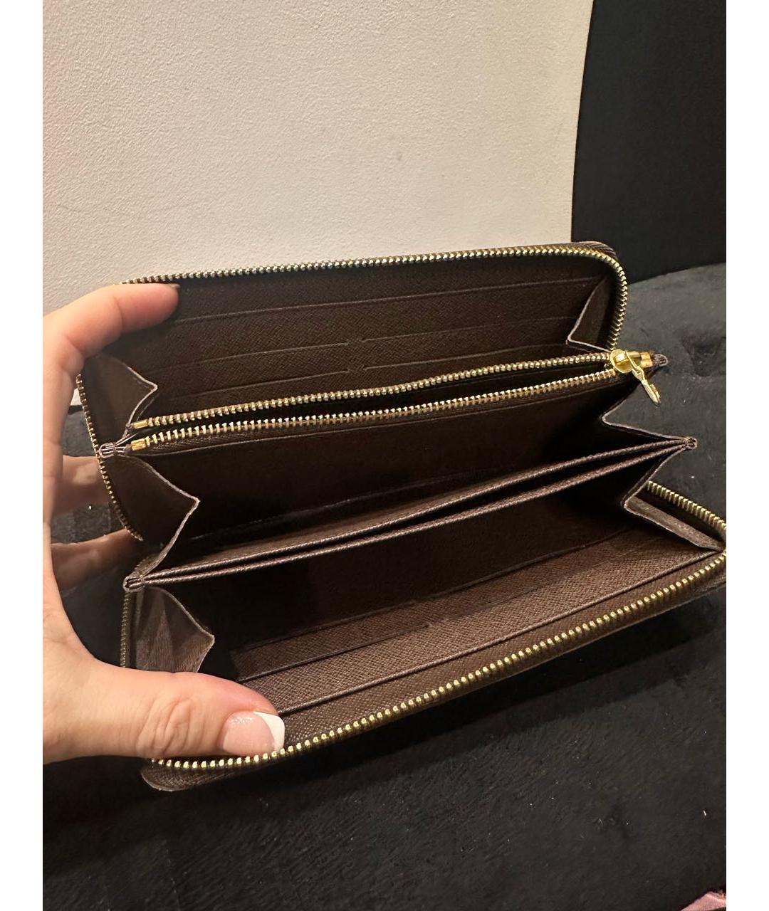 LOUIS VUITTON Коричневый кошелек, фото 4