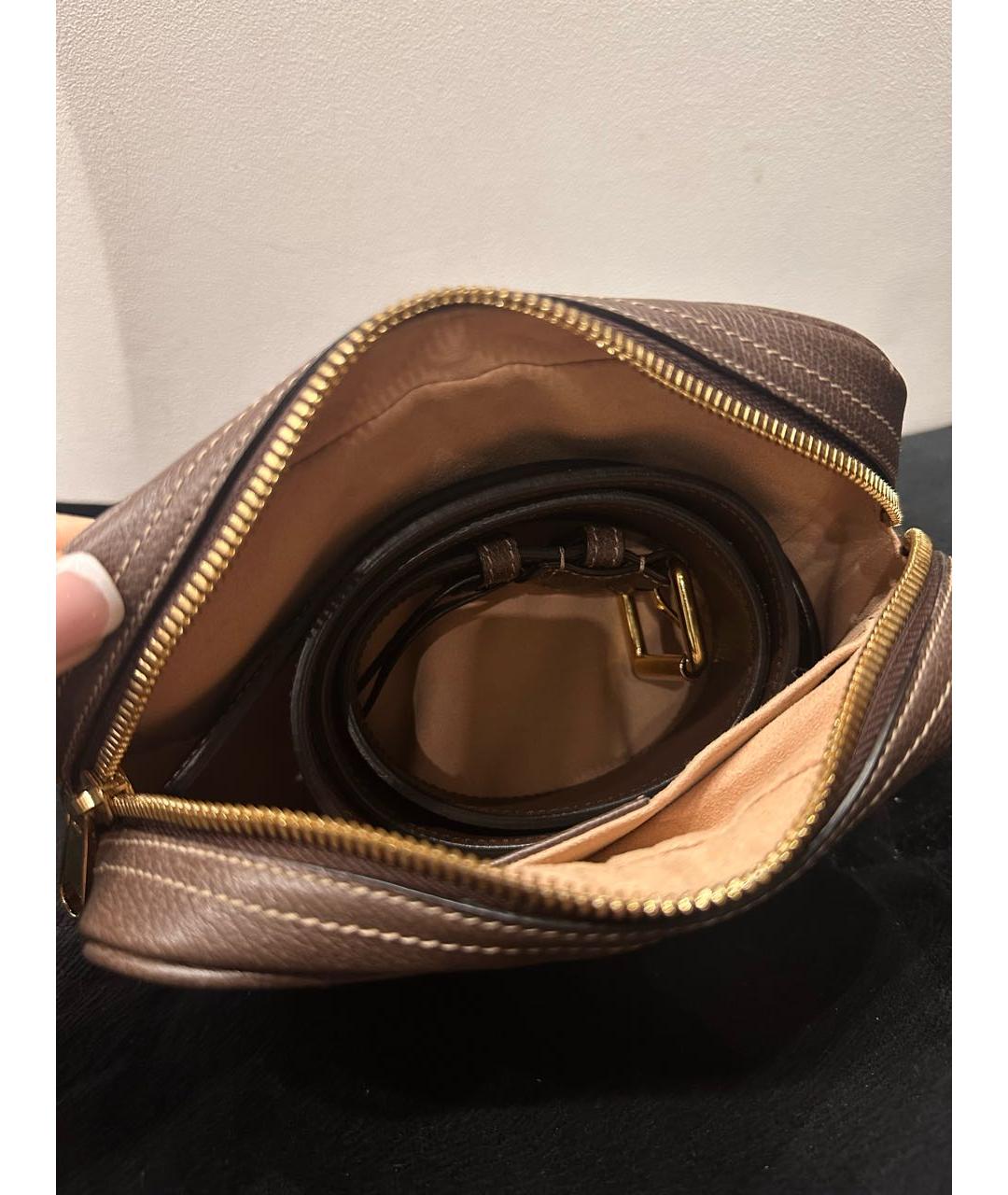 GUCCI Коричневая поясная сумка, фото 4