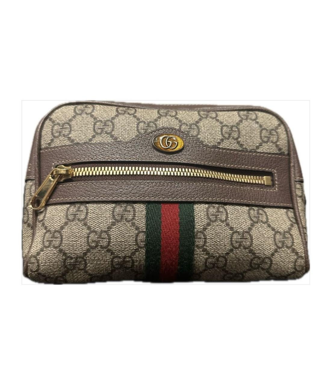 GUCCI Коричневая поясная сумка, фото 7