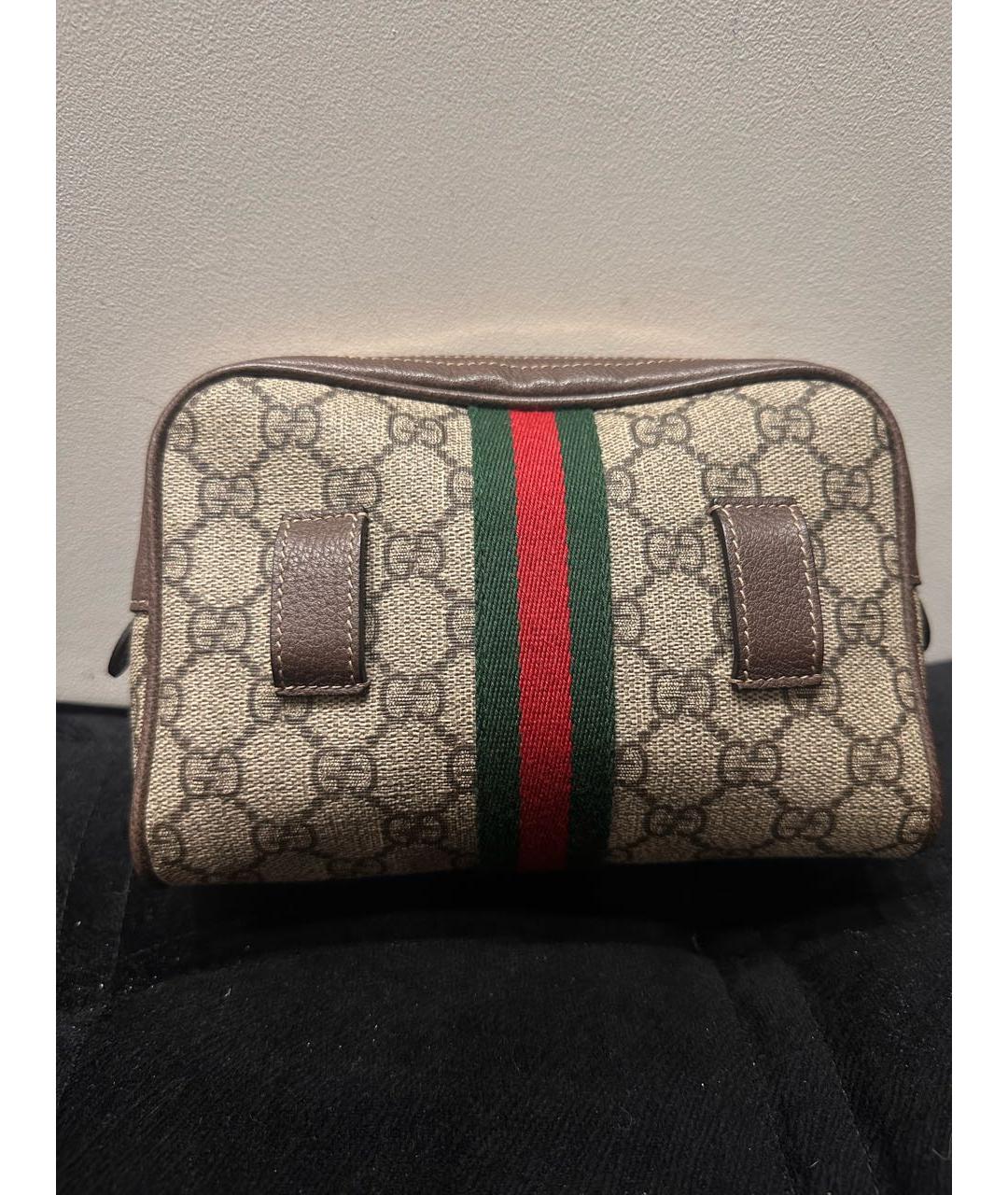 GUCCI Коричневая поясная сумка, фото 3