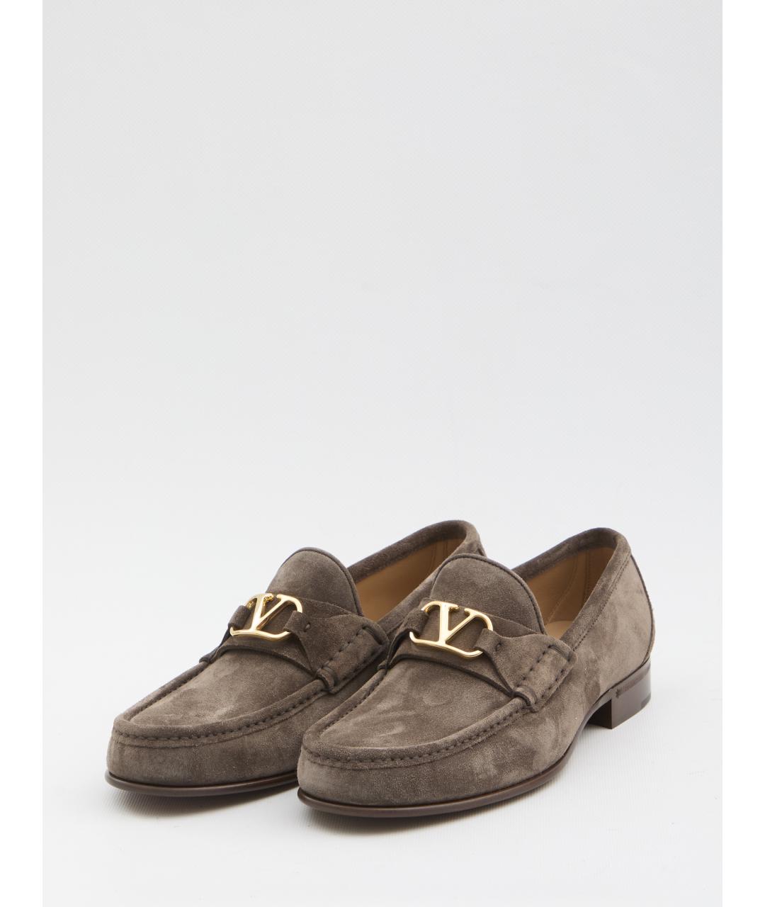 VALENTINO Коричневые замшевые лоферы, фото 2