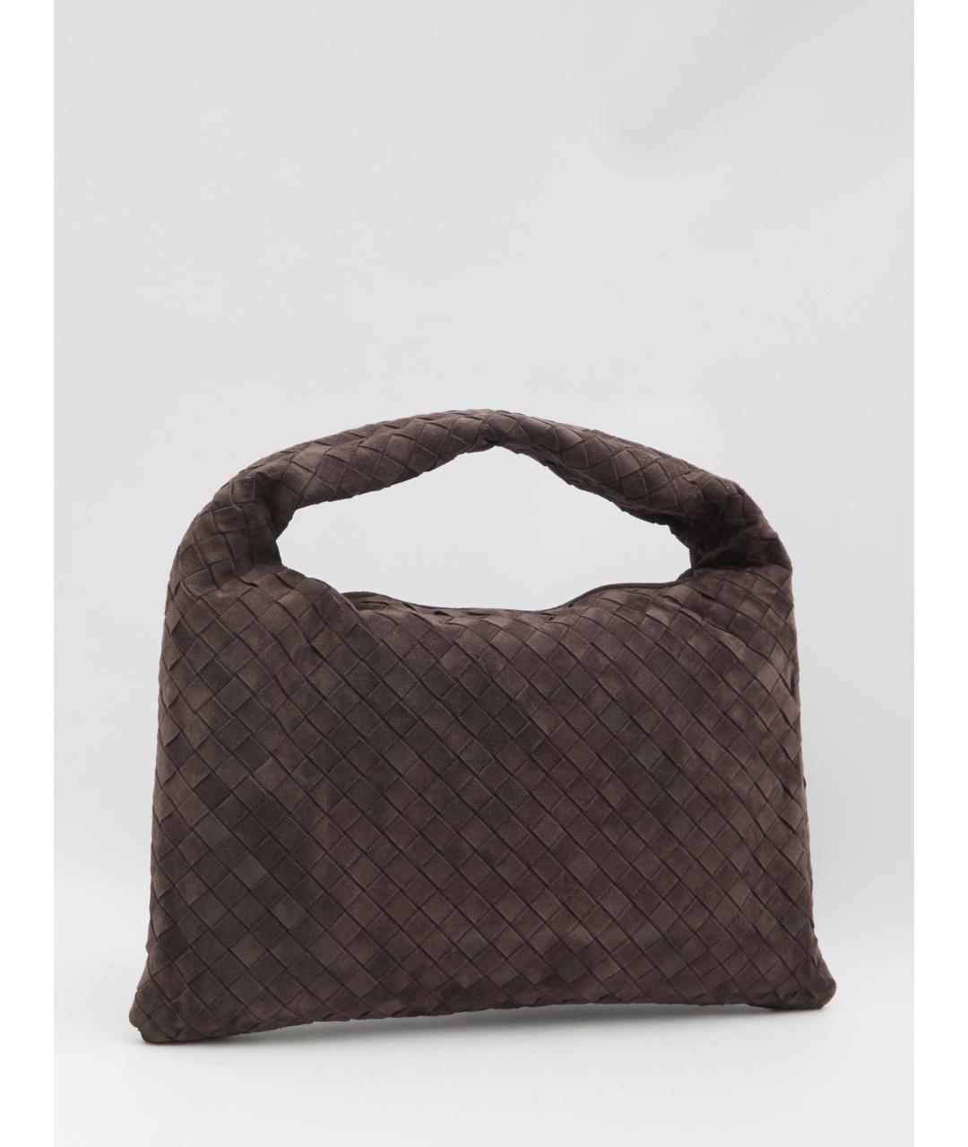 BOTTEGA VENETA Коричневая замшевая сумка через плечо, фото 2