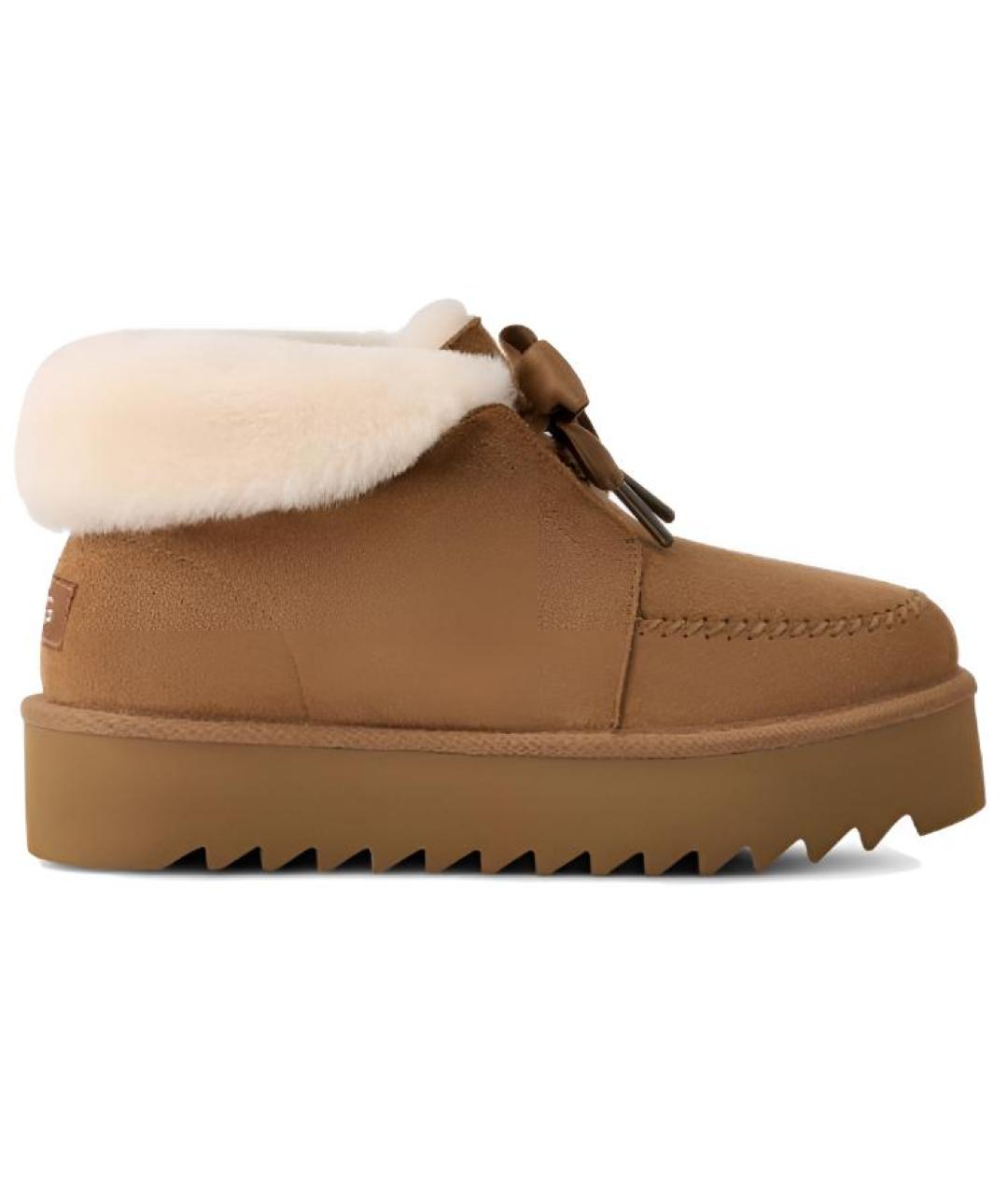 UGG AUSTRALIA Коричневые нубуковые ботинки, фото 1