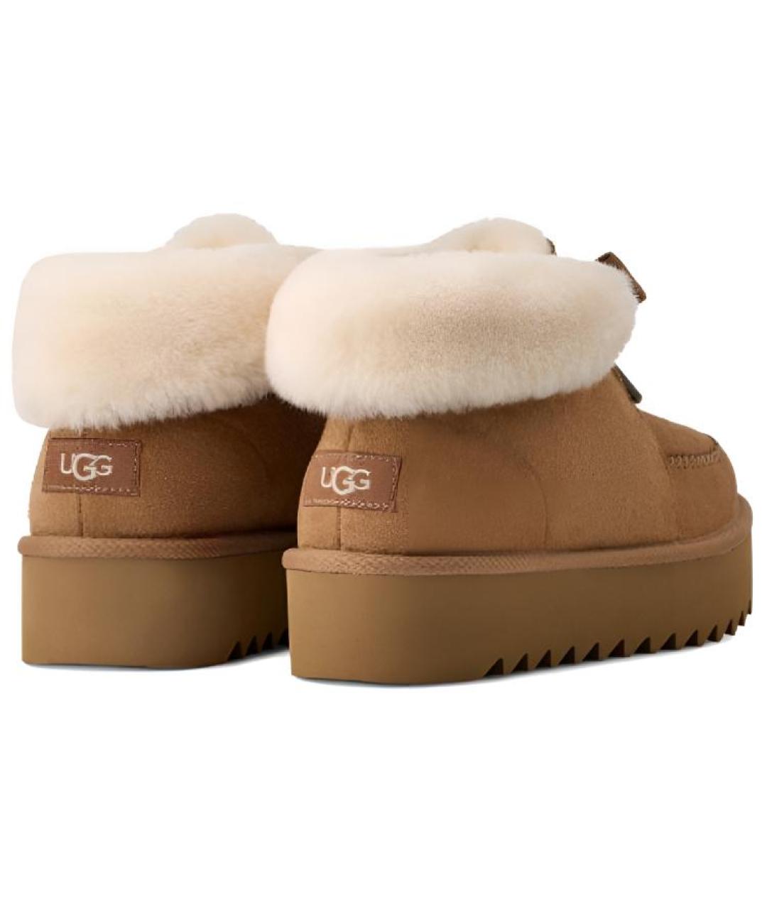 UGG AUSTRALIA Коричневые нубуковые ботинки, фото 2