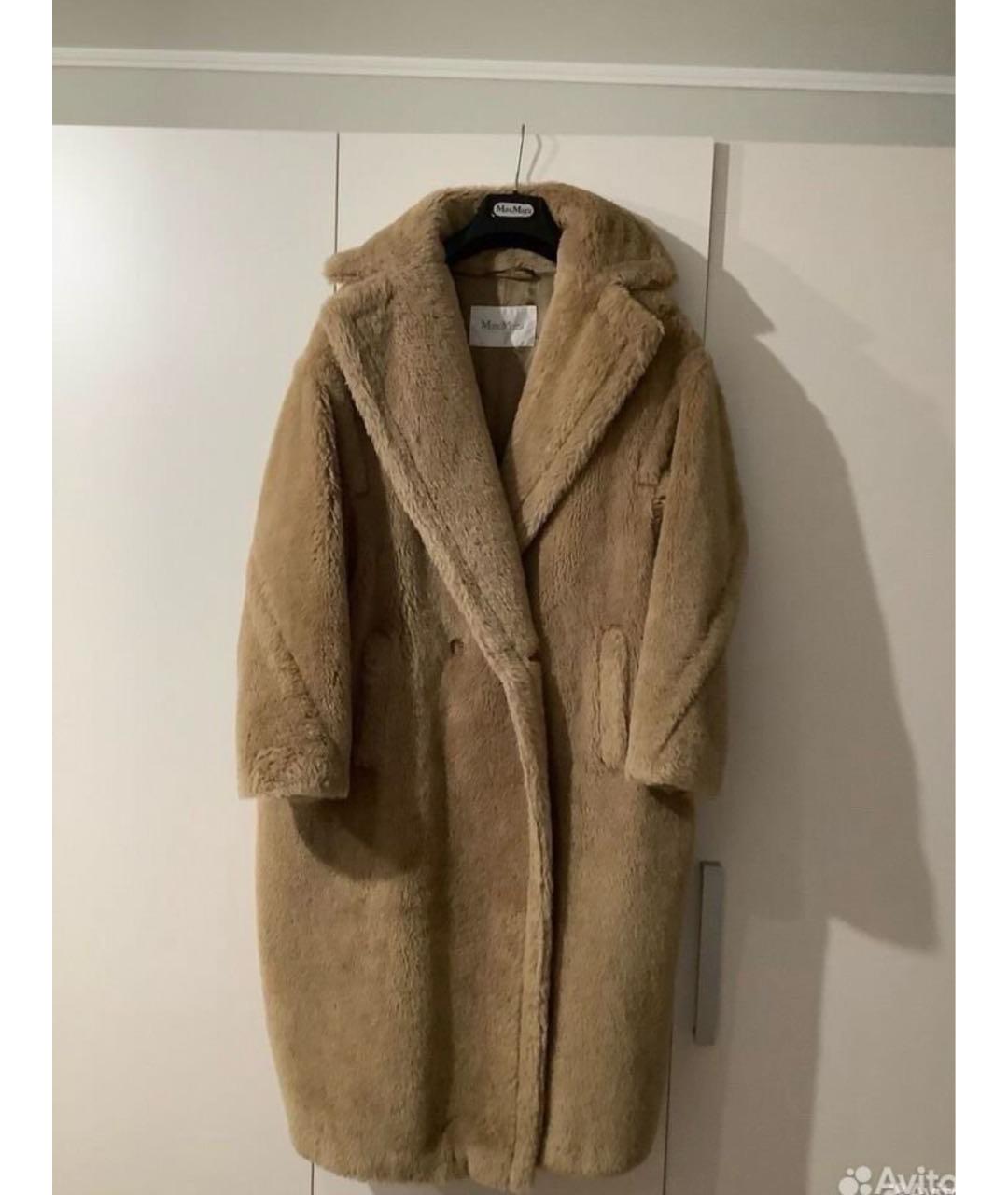 MAX MARA Бежевое шерстяное пальто, фото 6