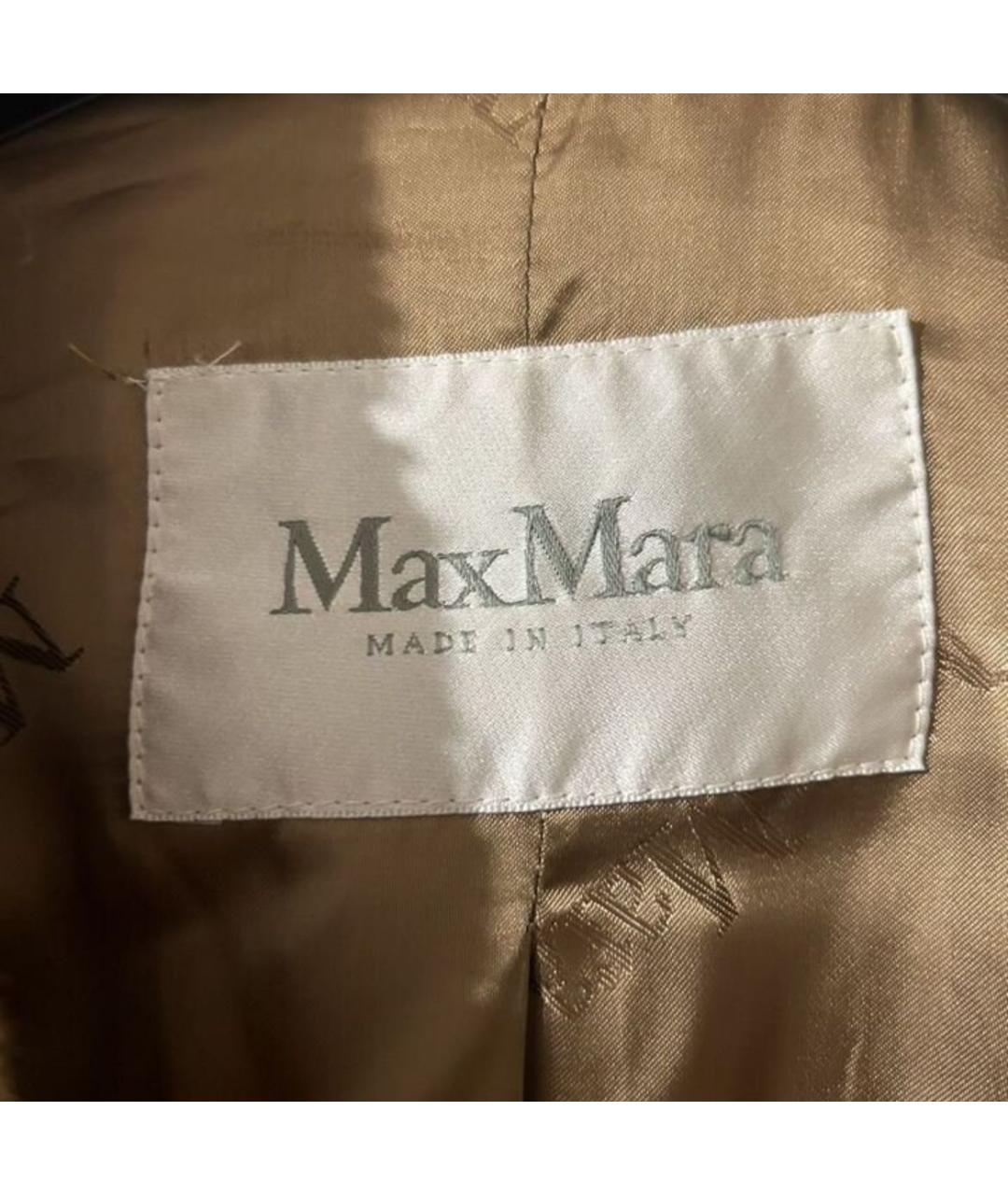 MAX MARA Бежевое шерстяное пальто, фото 3