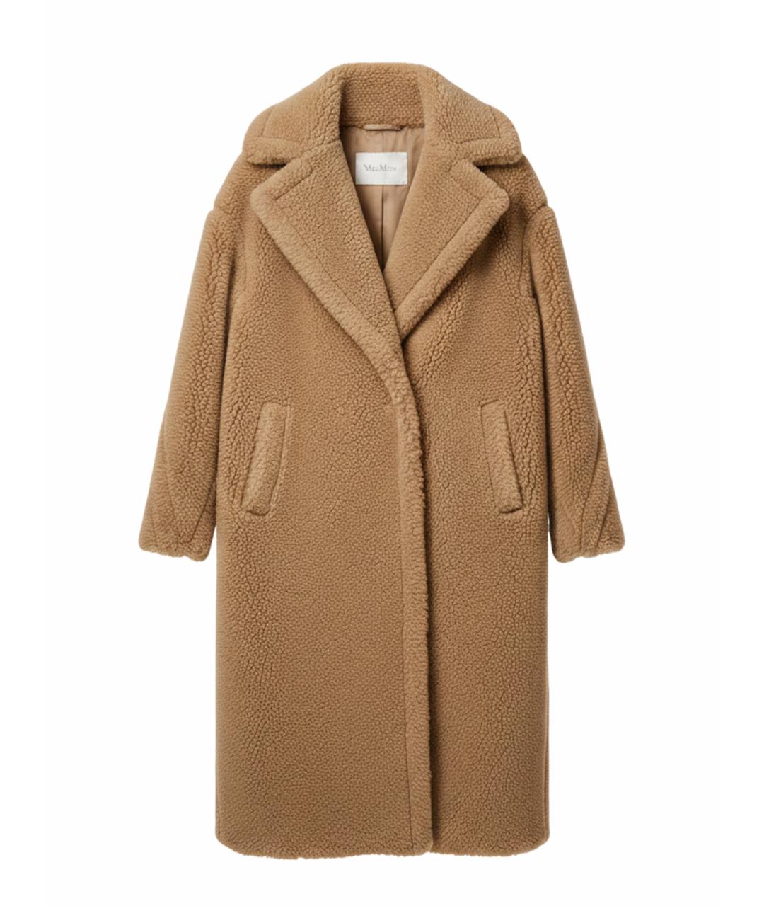 MAX MARA Бежевое шерстяное пальто, фото 1