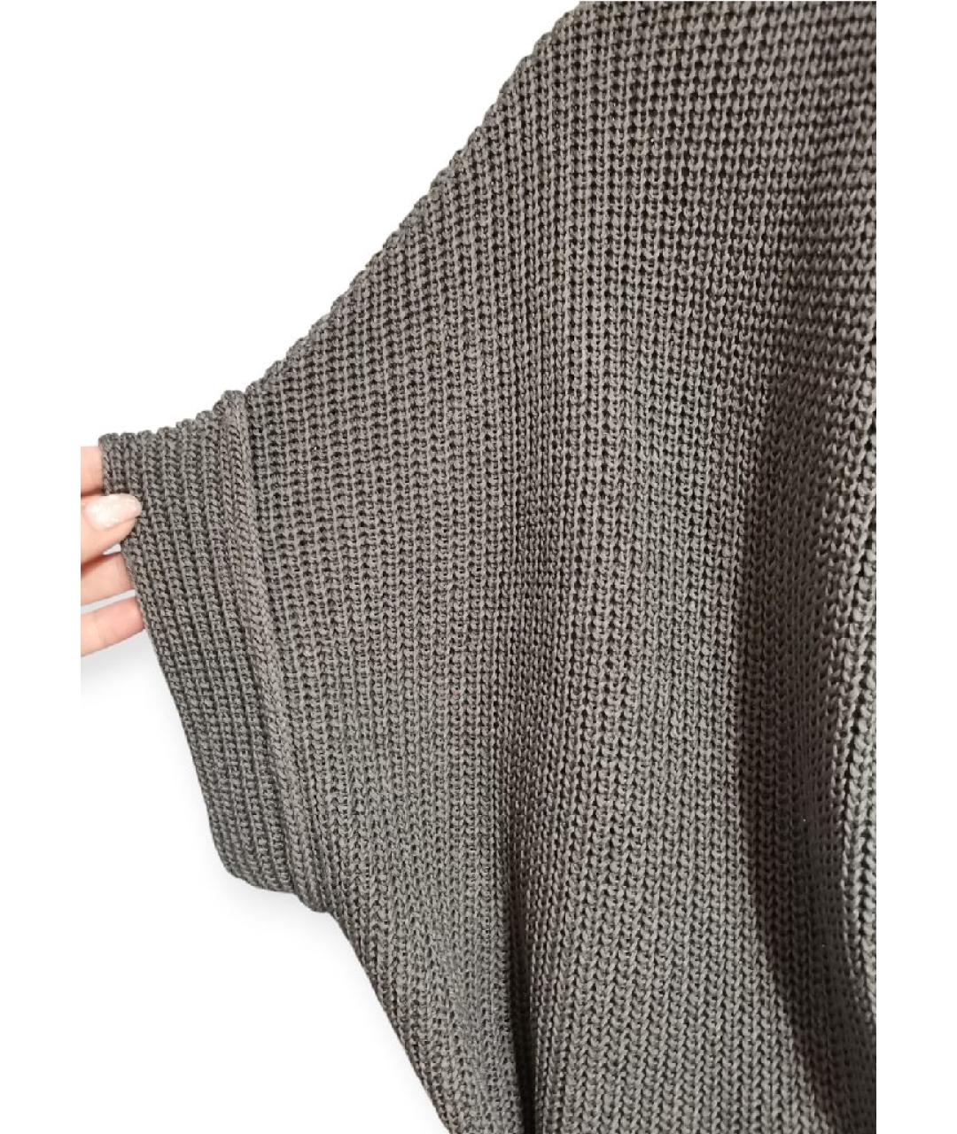 BRUNELLO CUCINELLI Серый хлопковый кардиган, фото 6