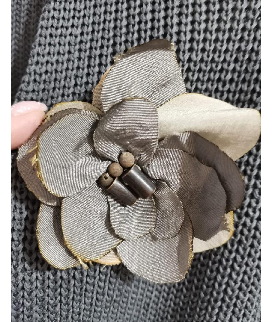 BRUNELLO CUCINELLI Серый хлопковый кардиган, фото 4