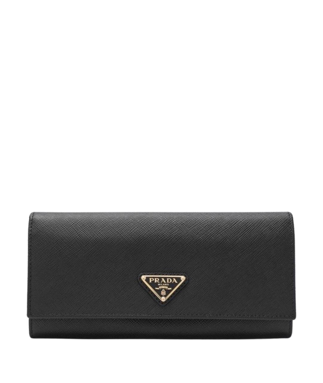 PRADA Черный кожаный кошелек, фото 1