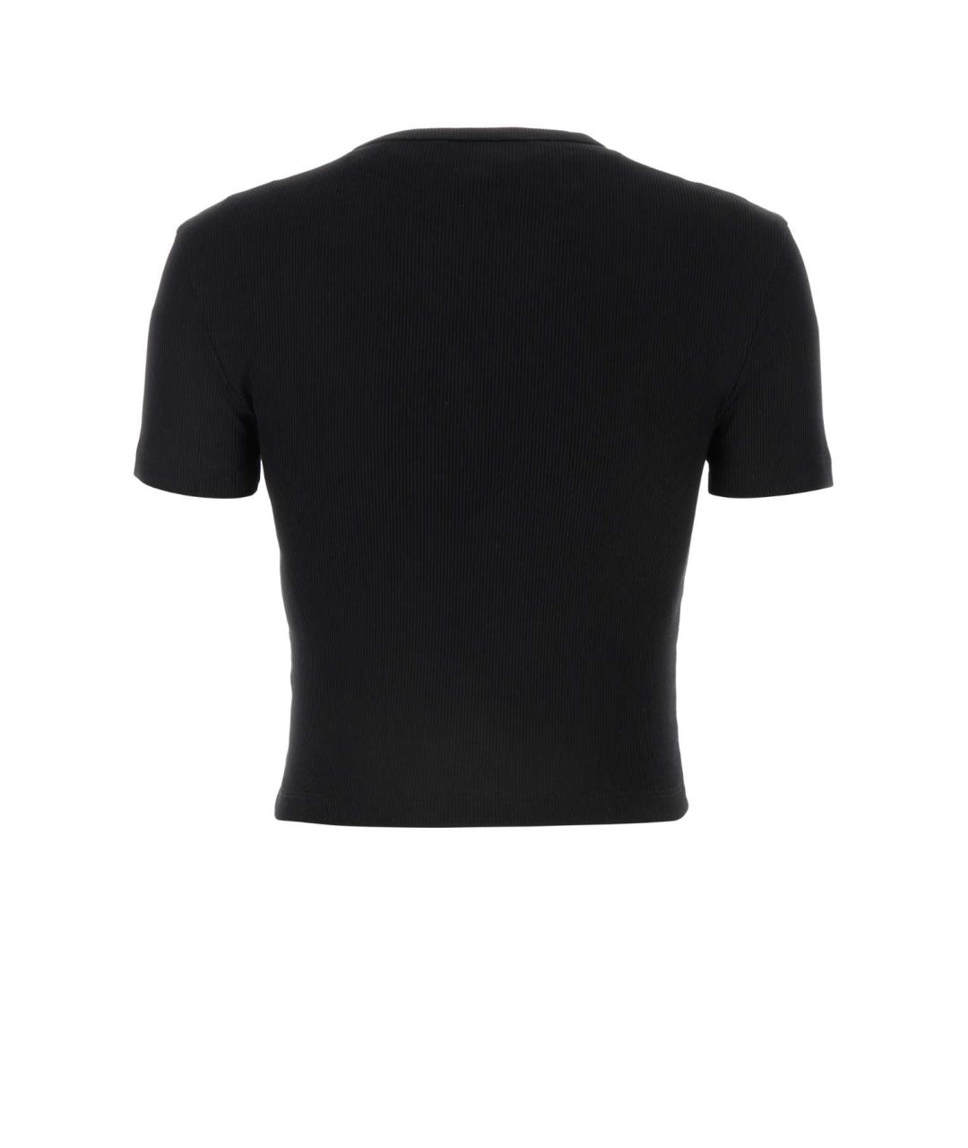 FENDI Черная хлопковая футболка, фото 2