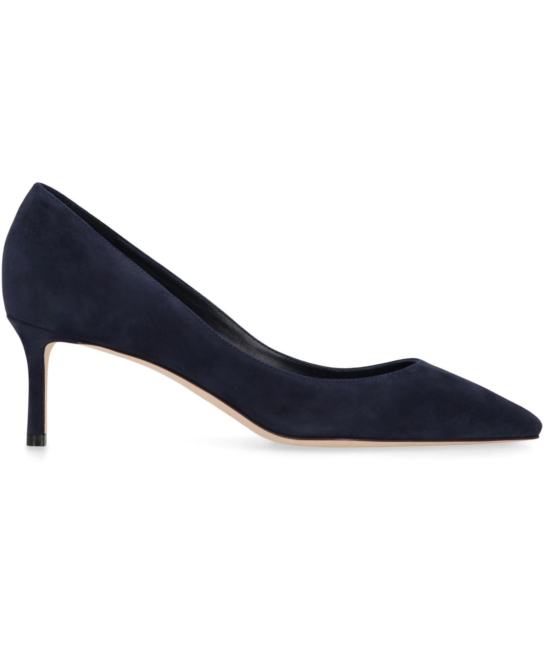 JIMMY CHOO Синие замшевые туфли, фото 1