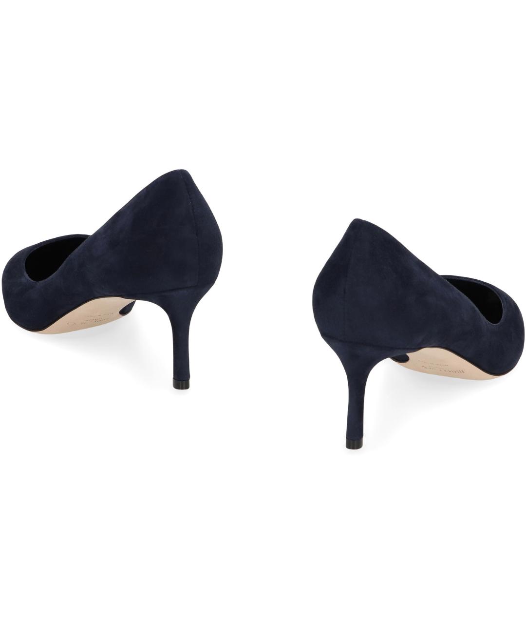 JIMMY CHOO Синие замшевые туфли, фото 3