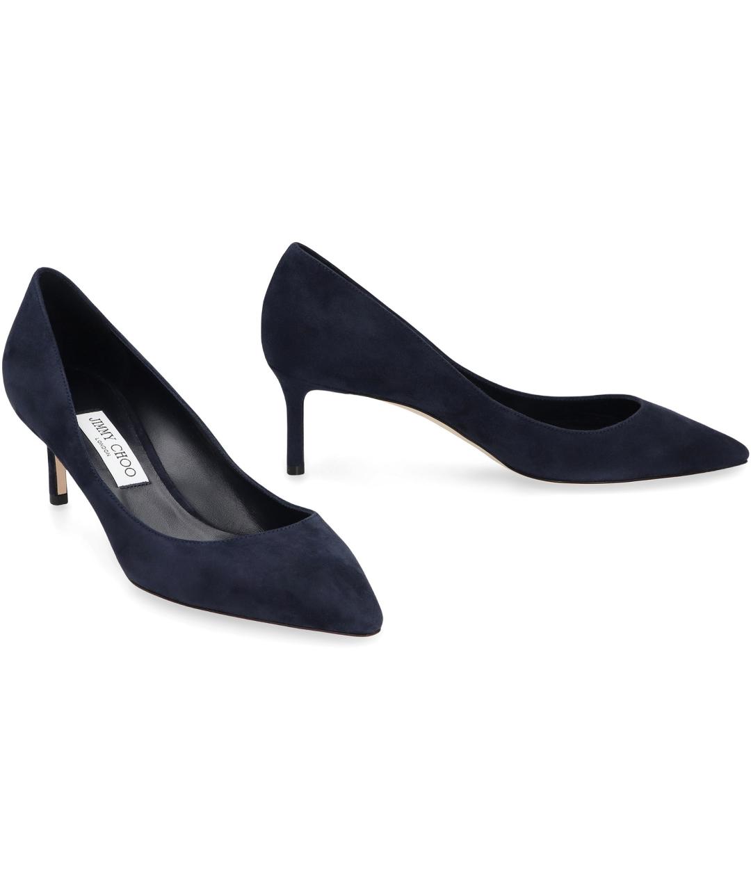 JIMMY CHOO Синие замшевые туфли, фото 2