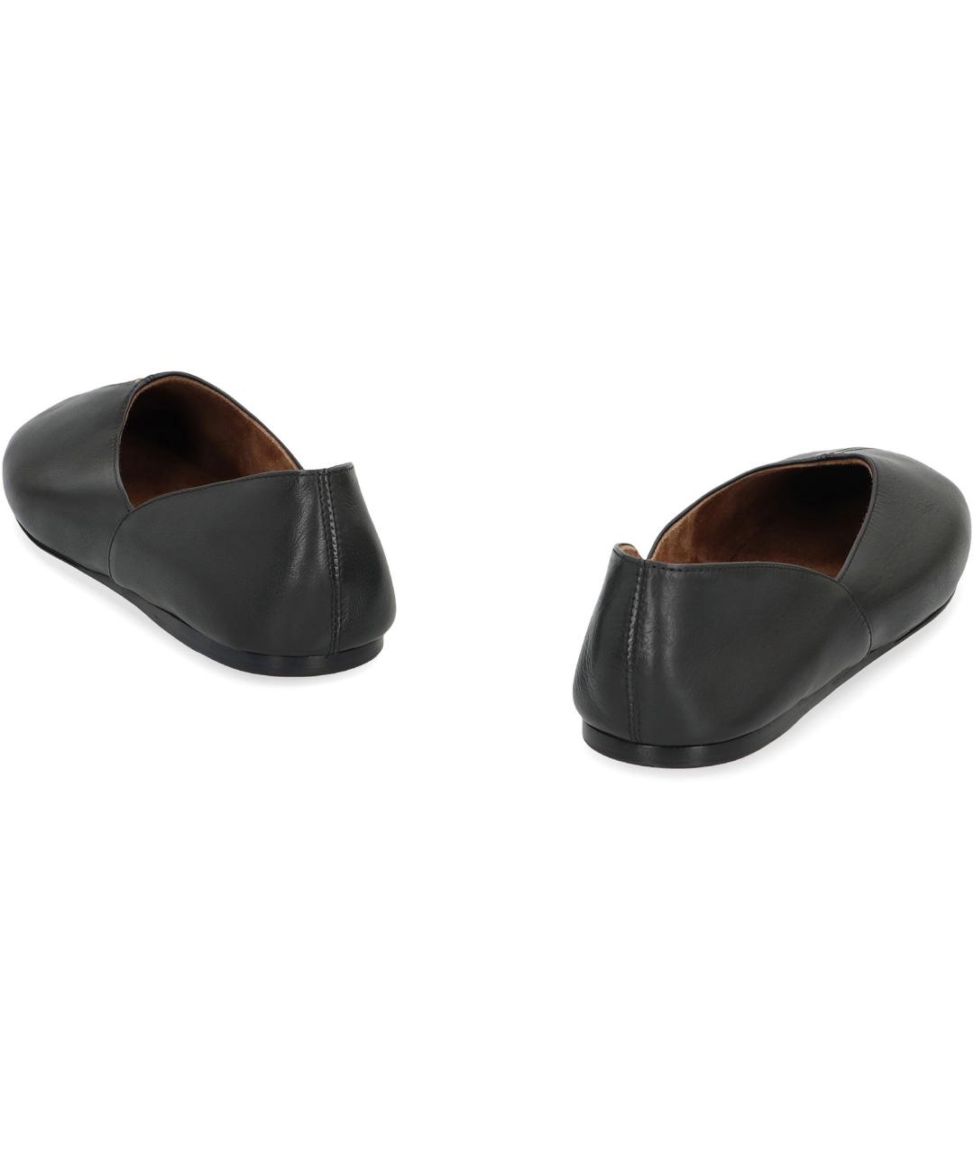 KHAITE Черные кожаные балетки, фото 3