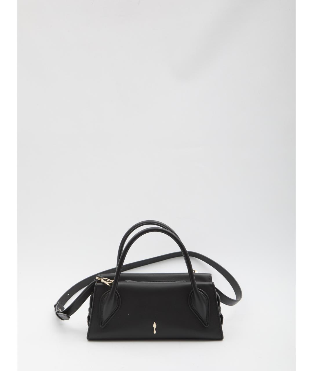 CHRISTIAN LOUBOUTIN Черная кожаная сумка тоут, фото 5