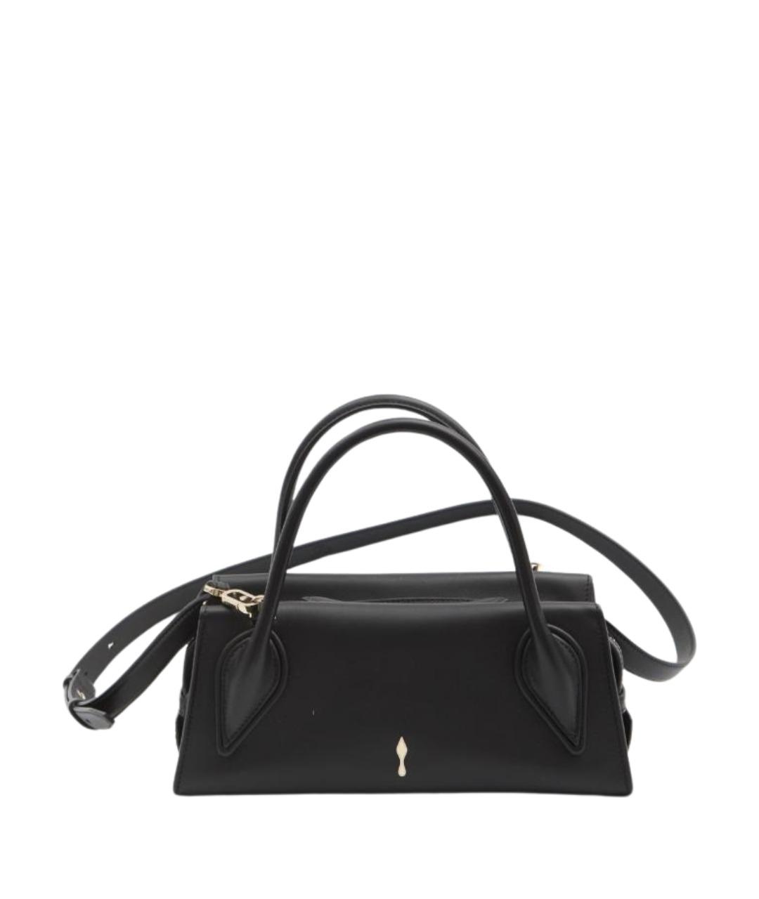 CHRISTIAN LOUBOUTIN Черная кожаная сумка тоут, фото 1