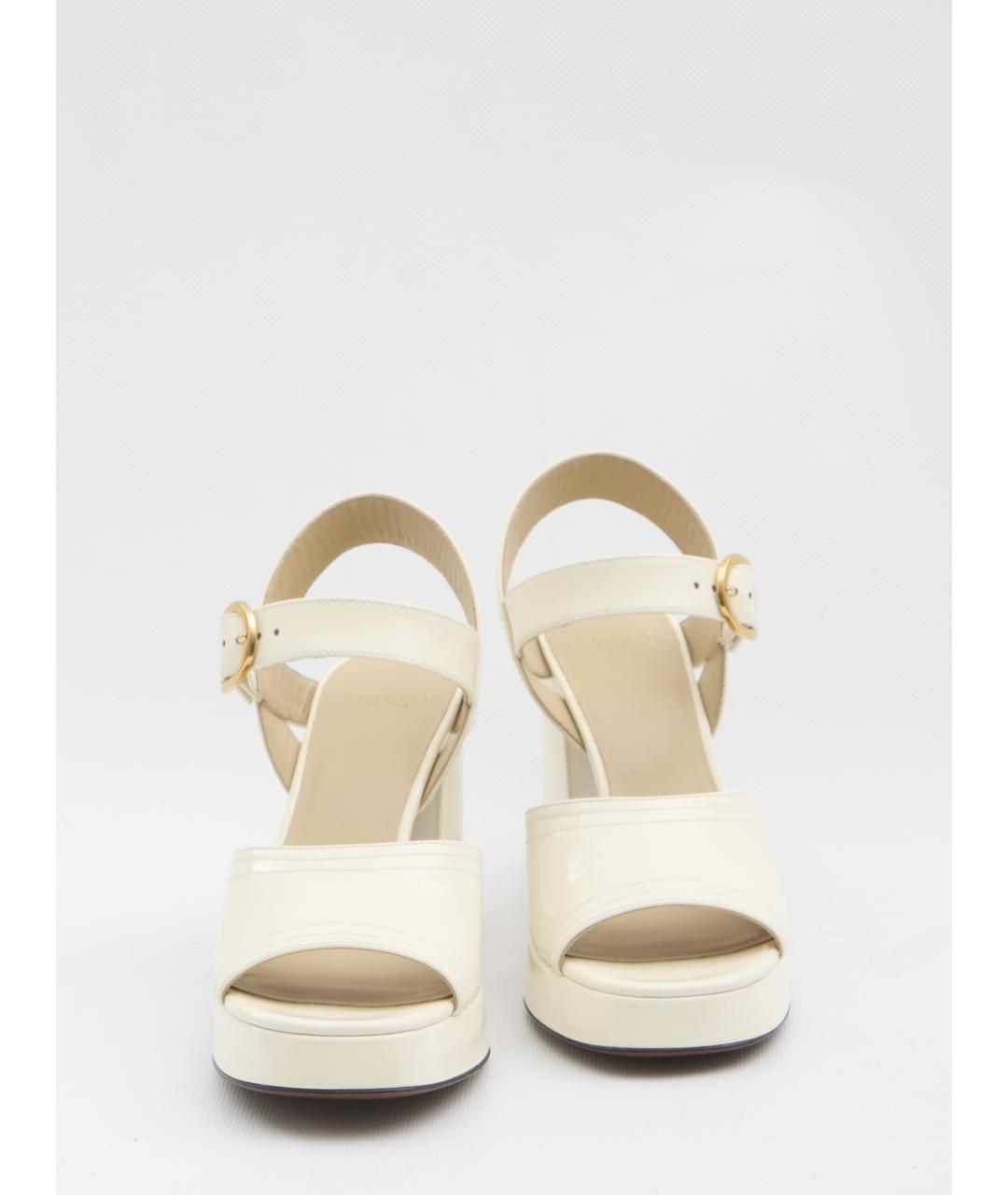 VALENTINO Белые кожаные босоножки, фото 5