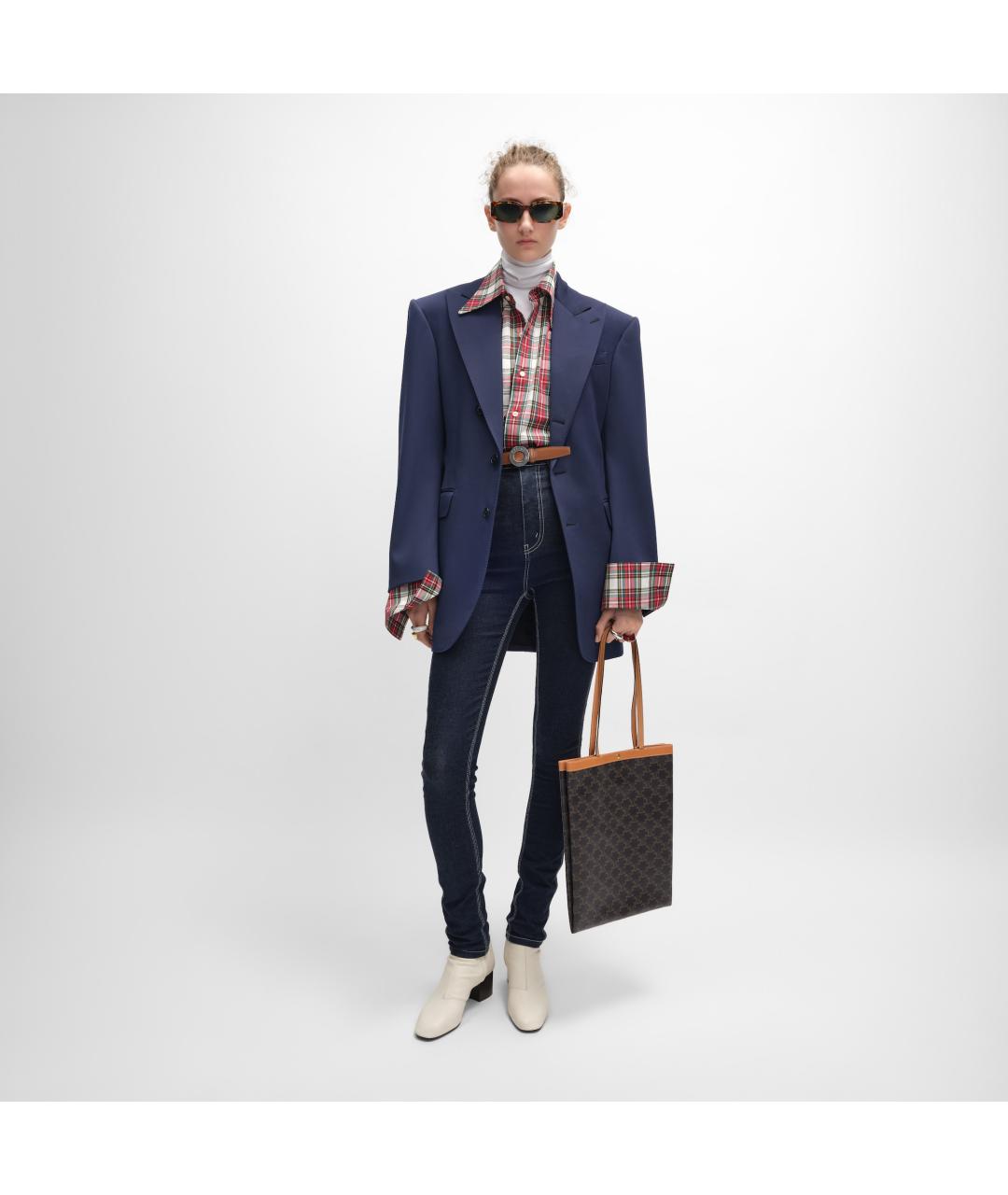 CELINE Коричневая сумка тоут, фото 5