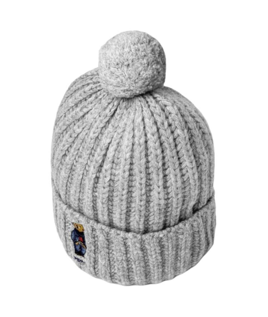 POLO RALPH LAUREN Серая шапка, фото 3